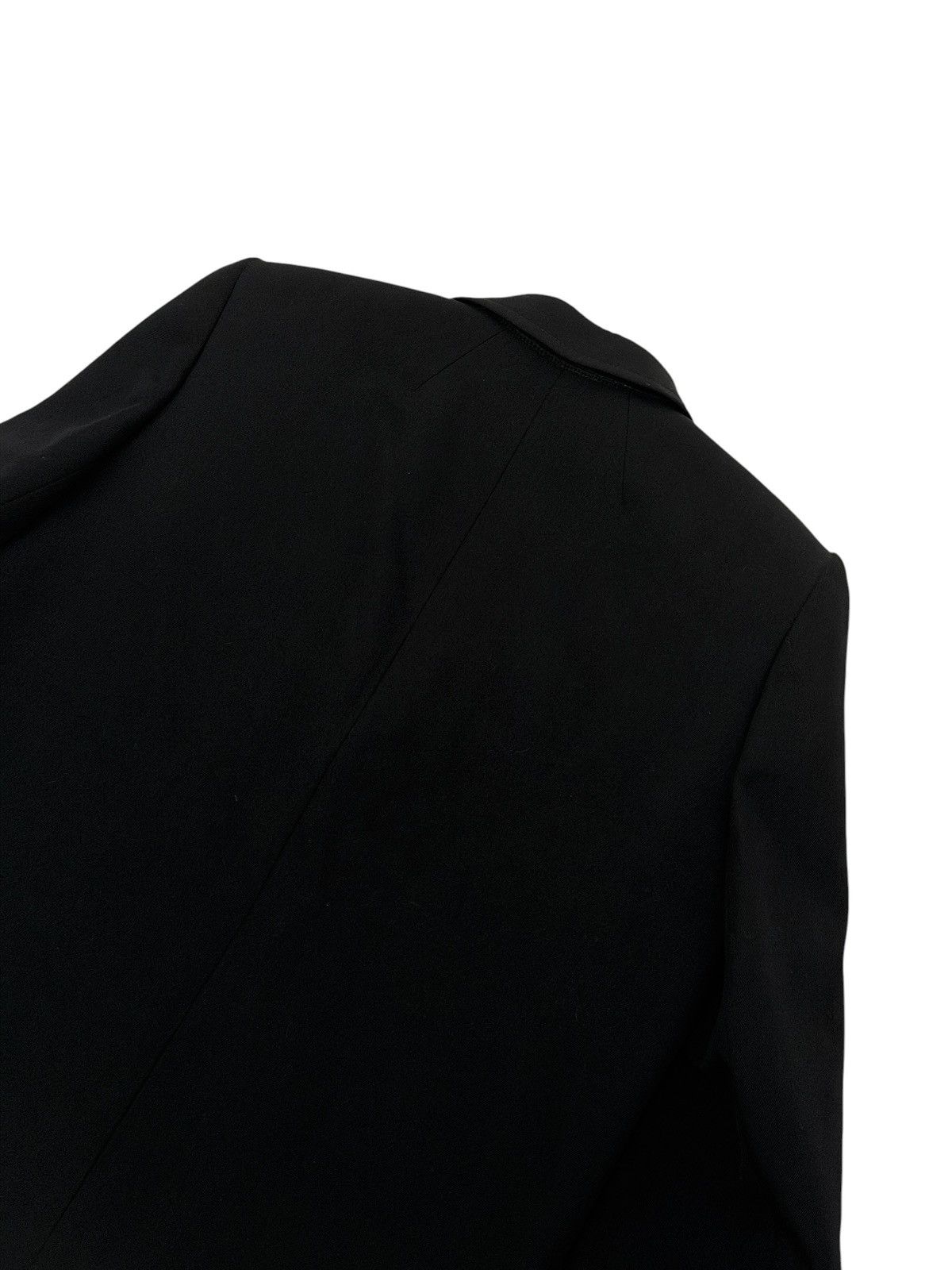 Balenciaga Balenciaga Cropped Single Breasted Blazer Jacket Black Size 38S - 4 Thumbnail