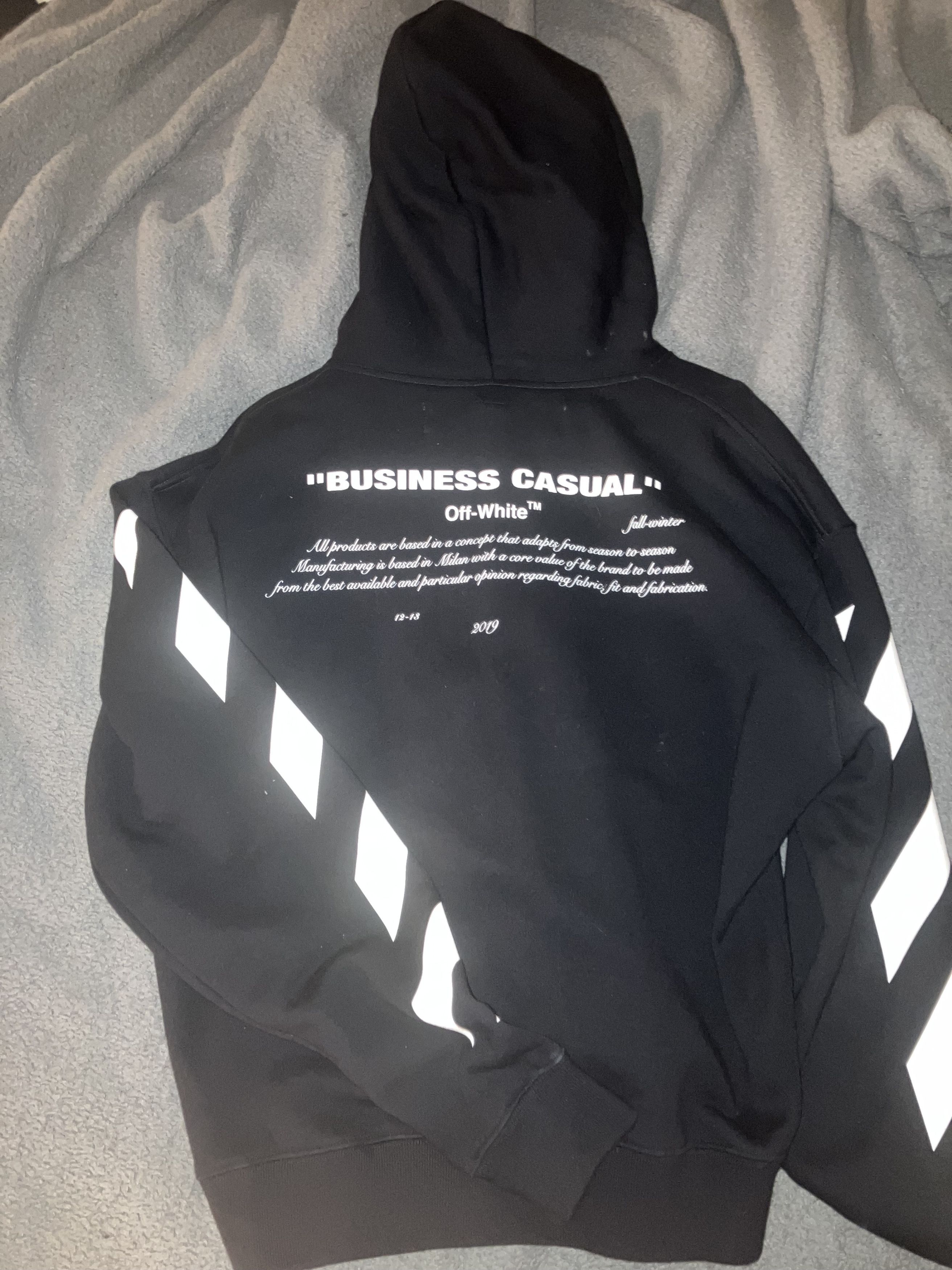 Off-White × Virgil Abloh "Business Casual" 2019 Hoodie Size US S / EU 44-46 / 1 - 2 Thumbnail
