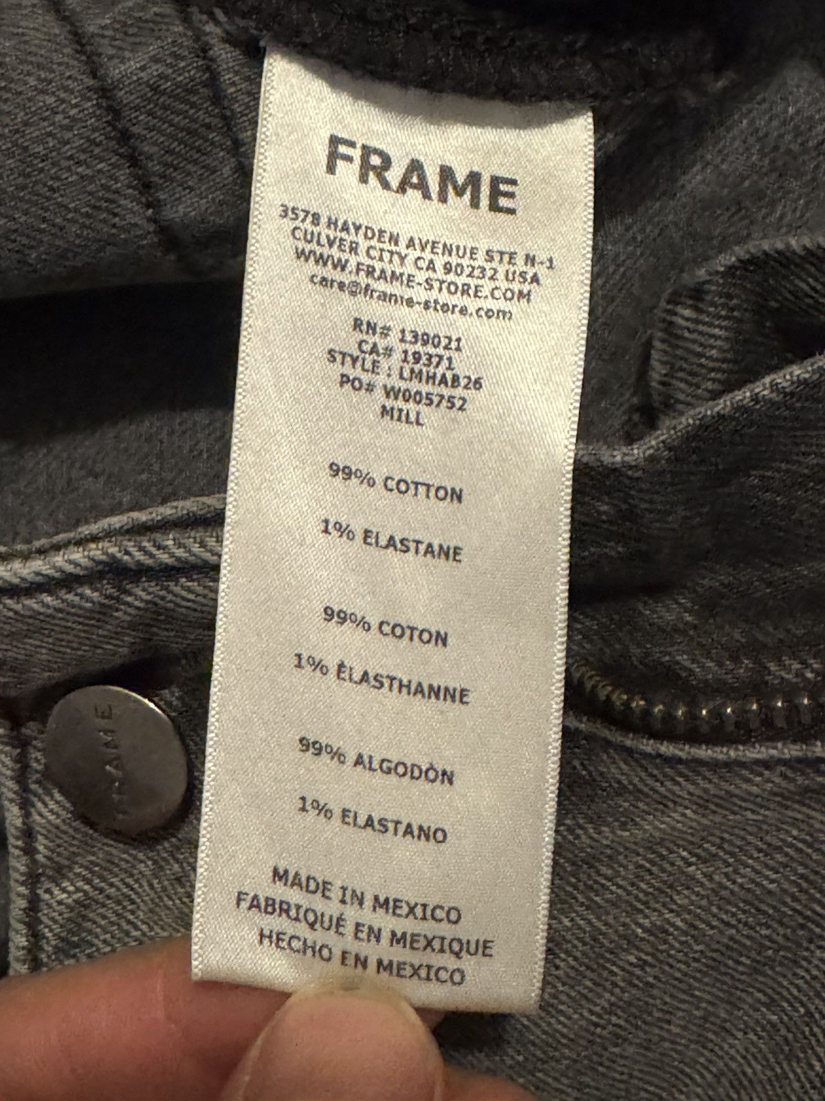 Frame Frame - L’Homme Athletic - grey skinny jeans - 30 Size US 30 / EU 46 - 4 Thumbnail