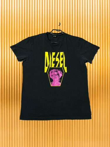 Diesel × Vintage Vintage Diesel Y2K Big Logo T Shirt Size US L / EU 52-54 / 3 - 1 Thumbnail