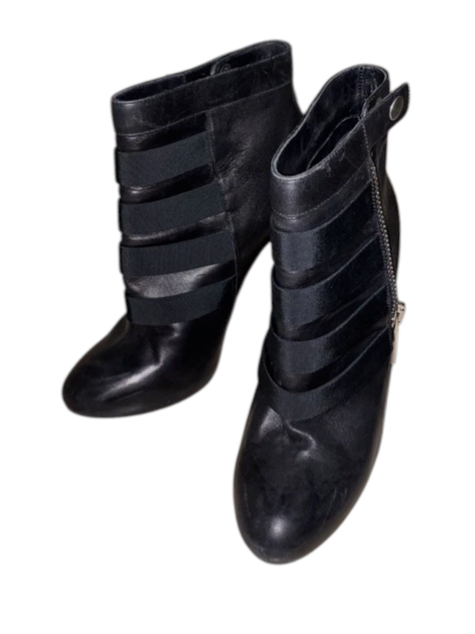 Dsquared2 Dsquared² Black Leather Strap-Detail Ankle Boots Size US 7 / EU 40 - 5 Thumbnail