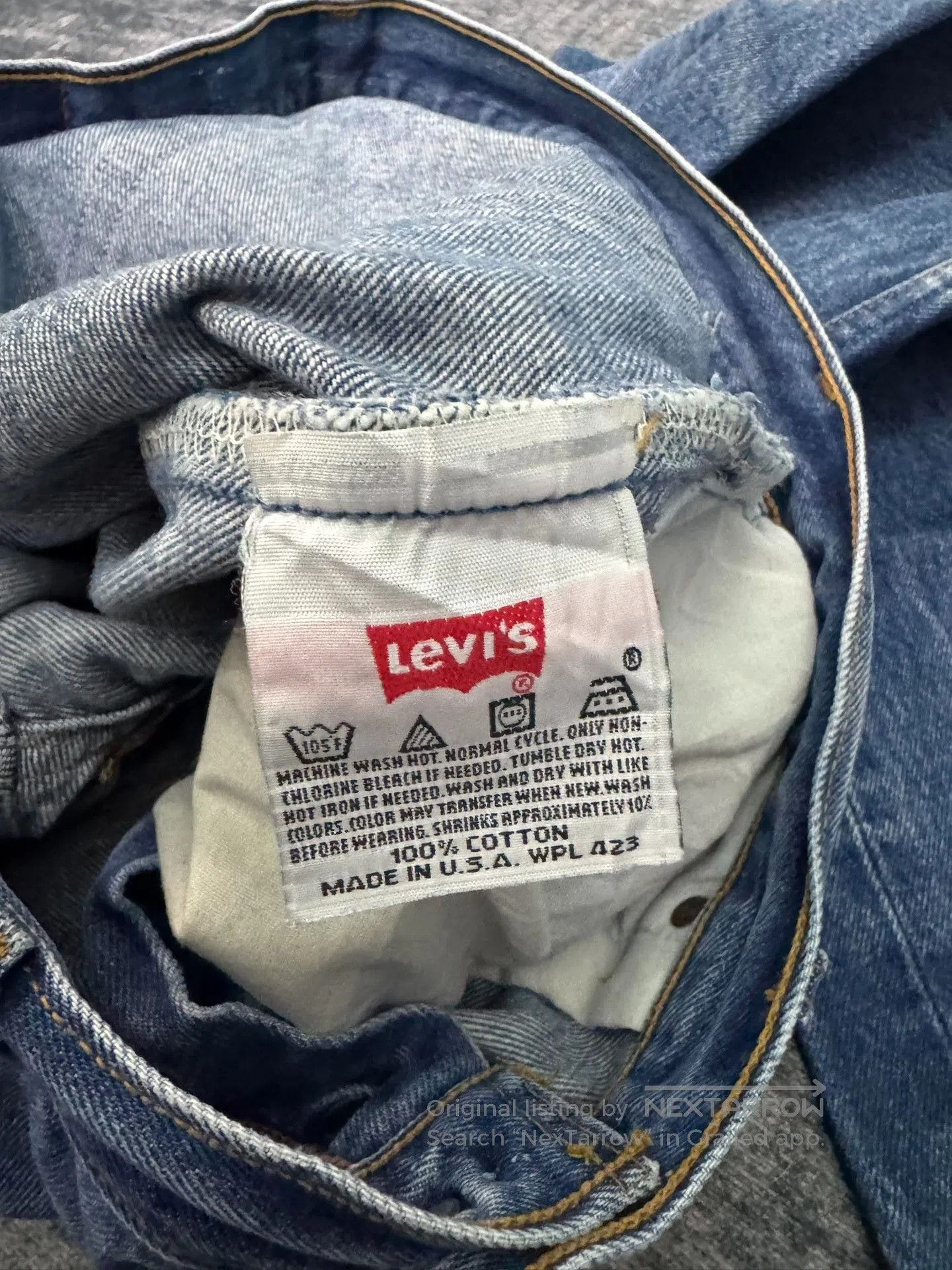 Levi's Vintage Levis 501xx 90S American Jeans. Size US 36 / EU 52 - 4 Thumbnail