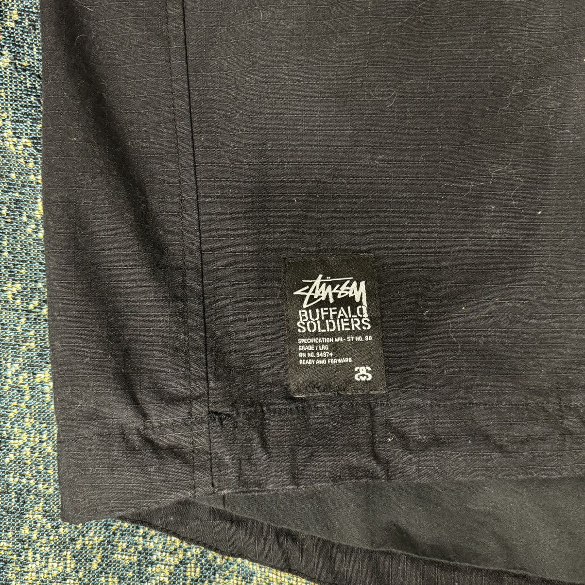 Stussy × Vintage STUSSY MILITARY FISHTAIL LIGHT PARKA JACKET BLACK Size US M / EU 48-50 / 2 - 4 Thumbnail