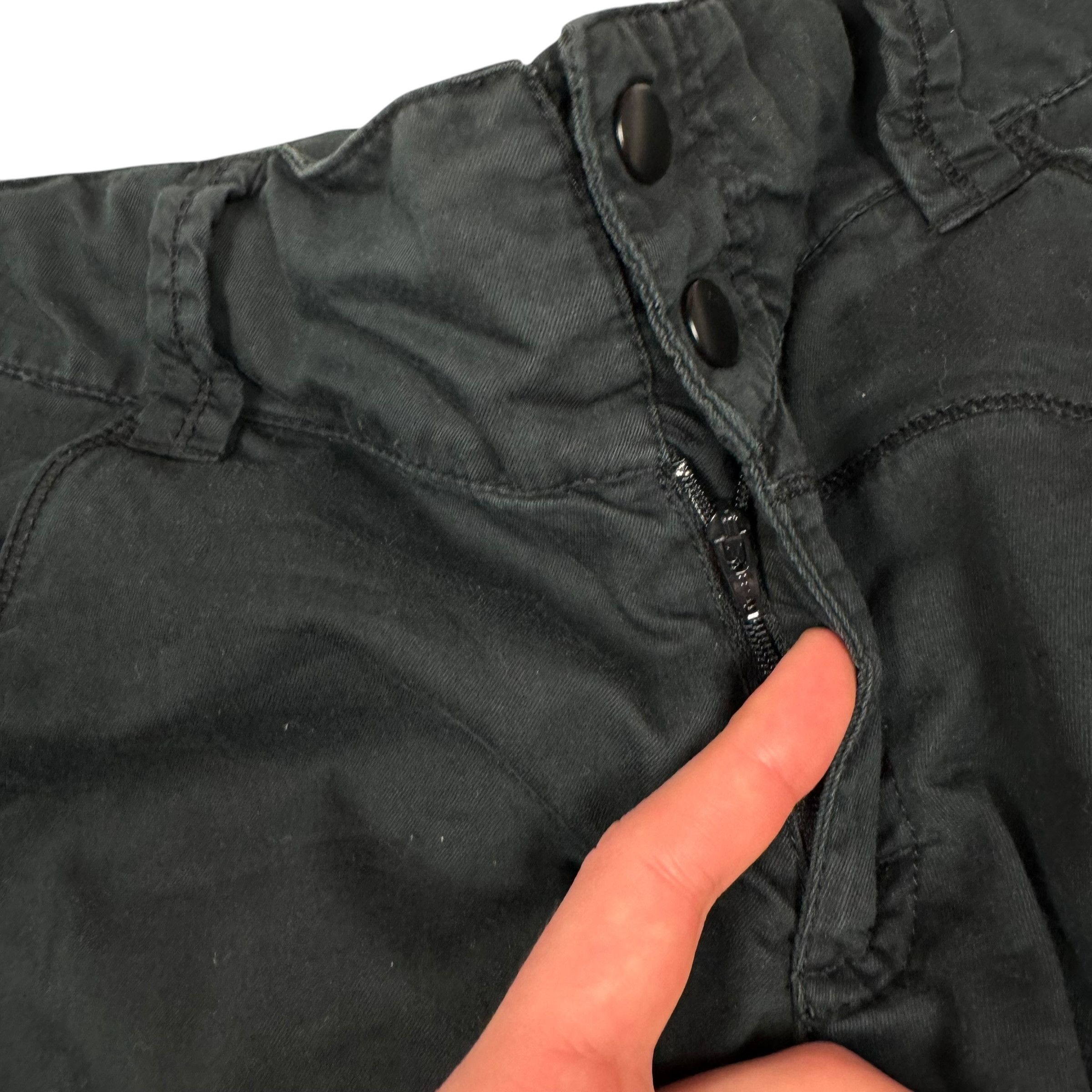 Nike × Vintage Nike Fit Dri Women's Black Swoosh Tapered Leg Track Pant 10 Size 32" / US 10 / IT 46 - 7 Thumbnail
