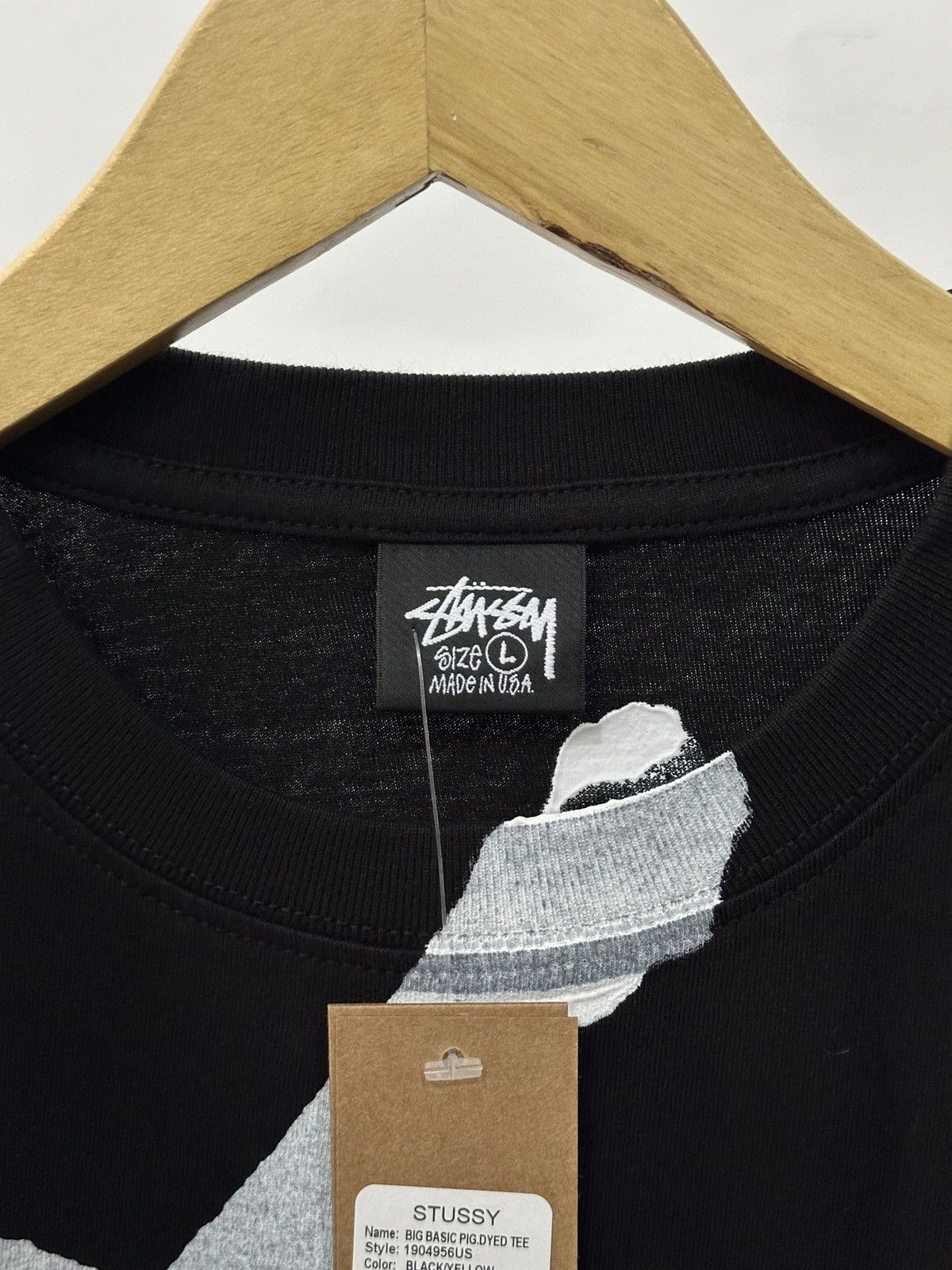 Stussy Stussy tee Big Basic Pig. Dyed Size US L / EU 52-54 / 3 - 2 Thumbnail