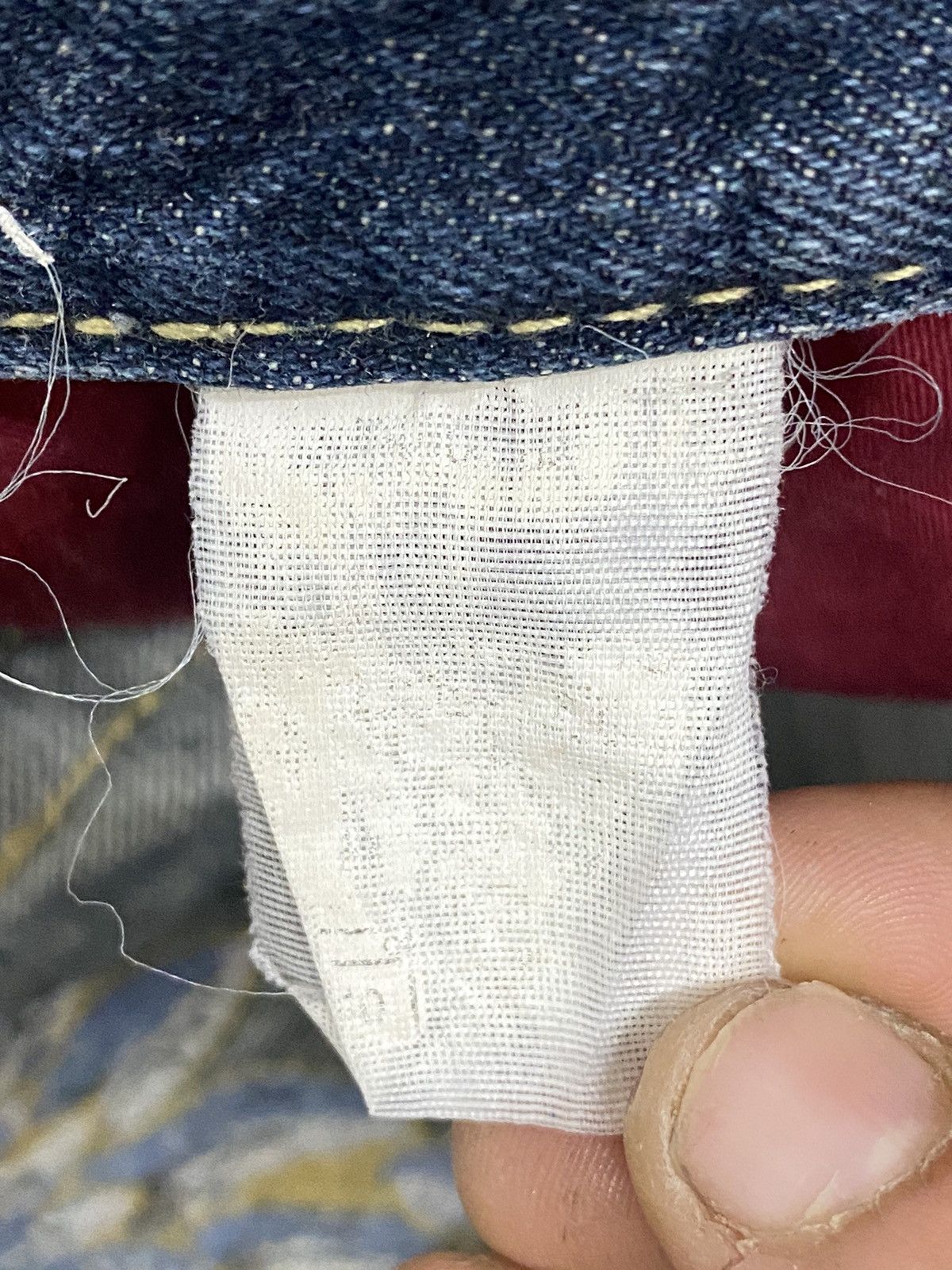 Japanese Brand Winger Japan Patch Embellishments Blue Way Distressed Jean Size US 31 - 14 Thumbnail