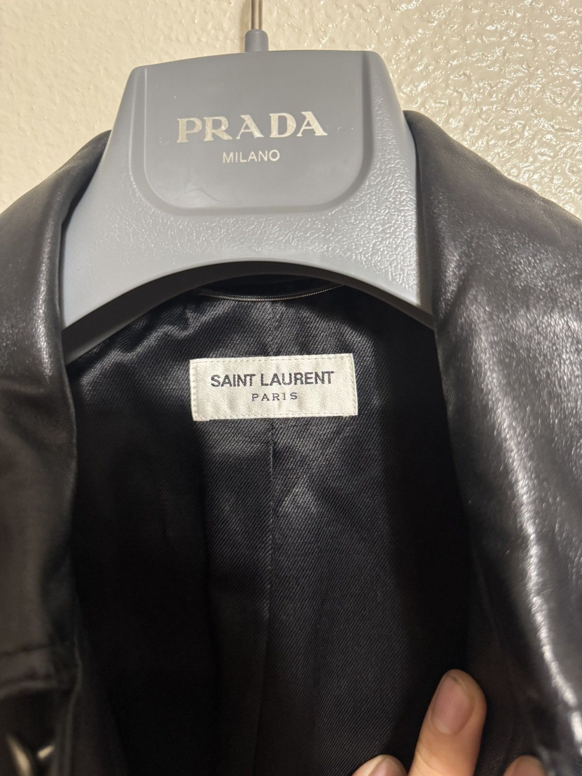 Saint Laurent Paris Saint Laurent Leather Trucker Jacket Size US M / EU 48-50 / 2 - 3 Thumbnail