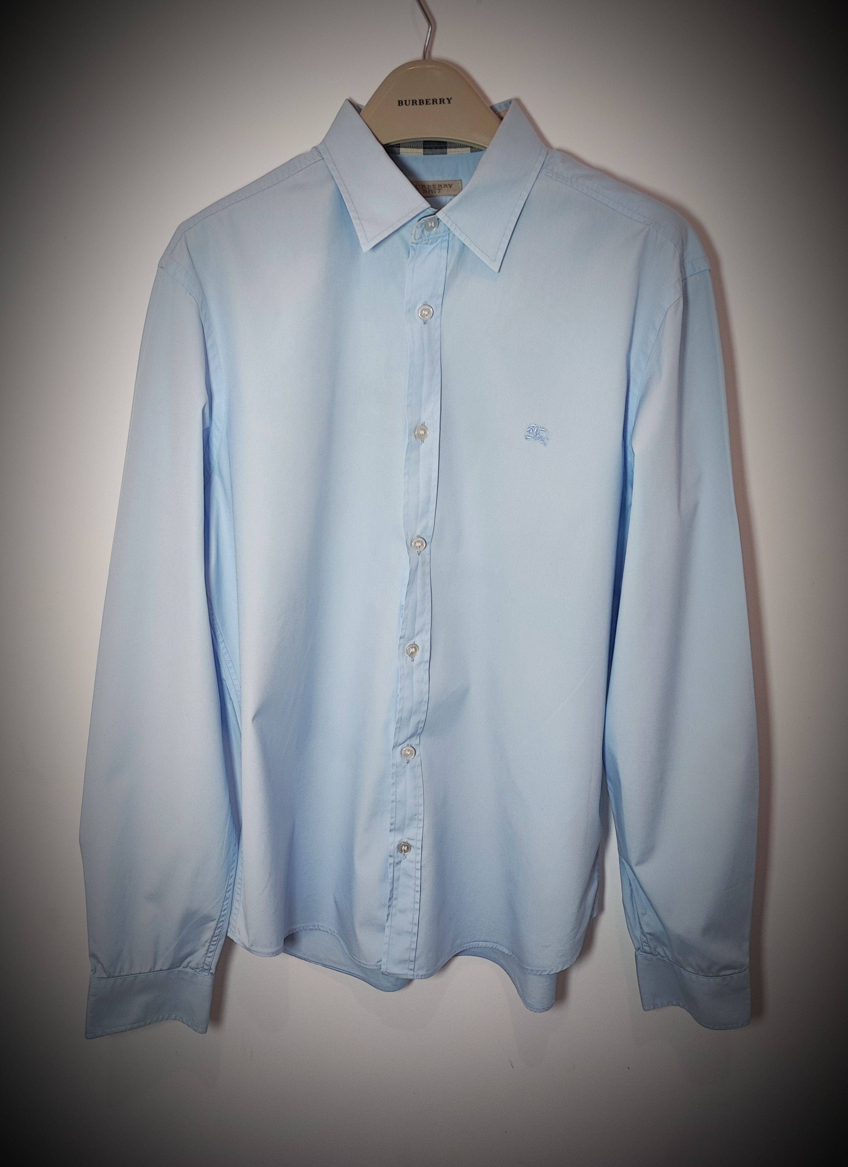 Burberry 🔥 Burberry Shirt Size L Blue 🔥 Size US L / EU 52-54 / 3 - 5 Thumbnail