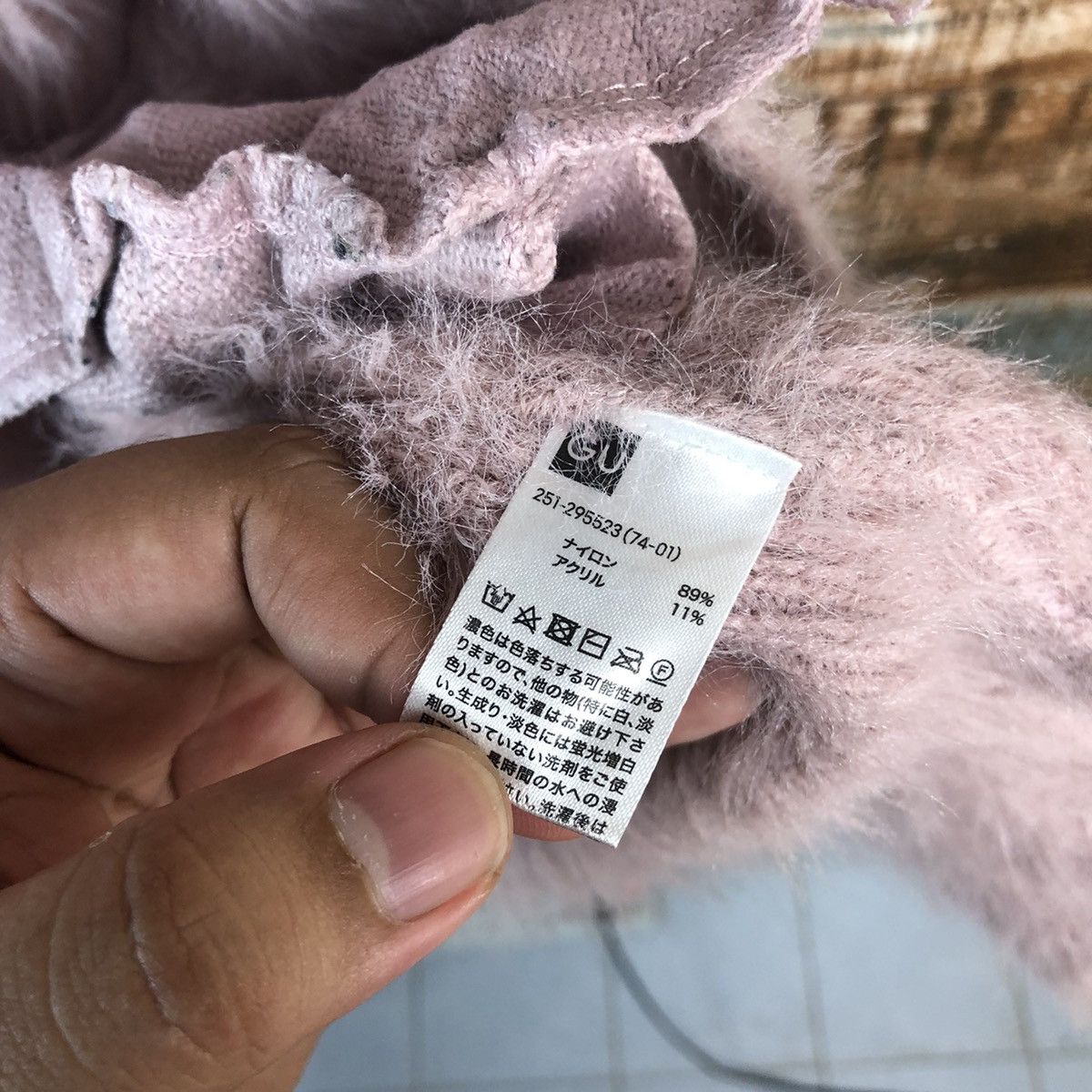 GU GU Pink Cardigan mohair shaggy fur Knitwear #A1323 Size M / US 6-8 / IT 42-44 - 11 Thumbnail