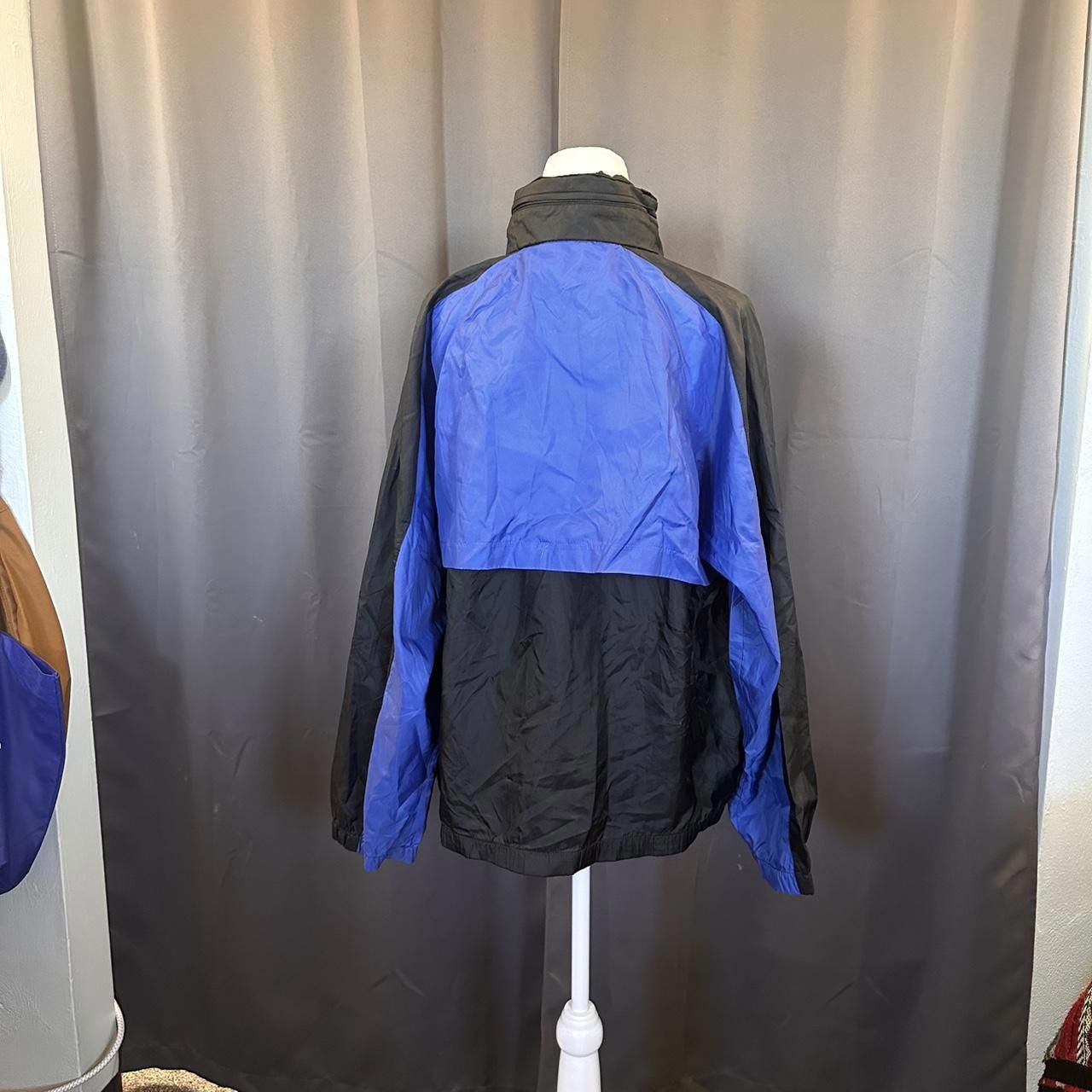 Adidas Vintage Blue and Black Adidas Windbreaker Jacket Size US L / EU 52-54 / 3 - 3 Thumbnail