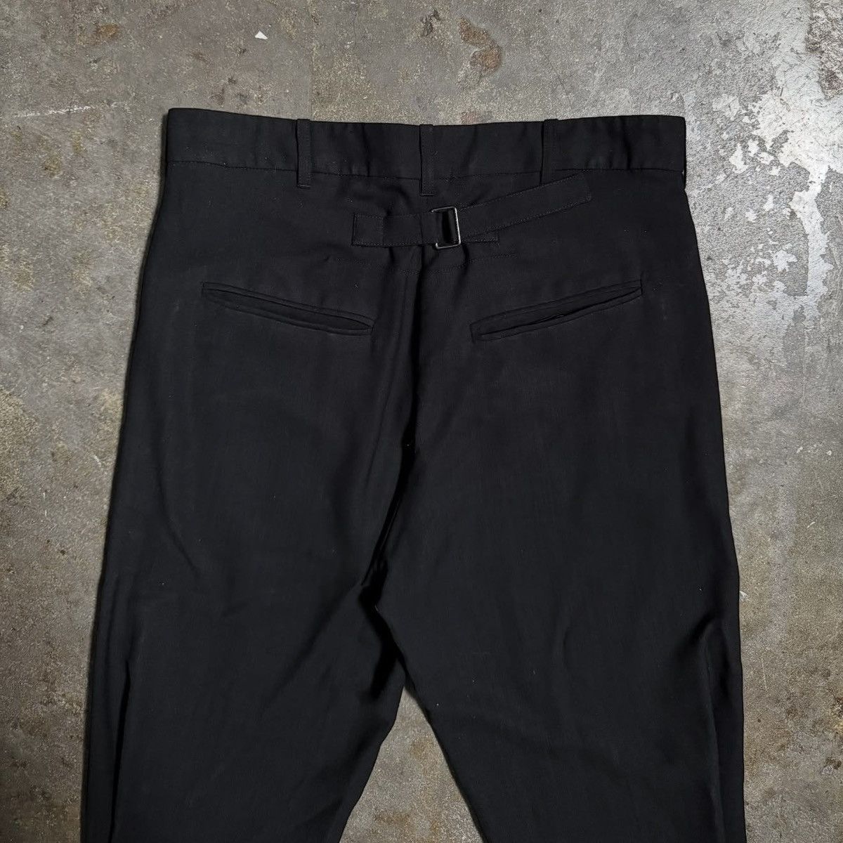 Ann Demeulemeester ANN DEMEULEMEESTER STRAIGHT LEG PANTS - BLACK - 38 Size 26" / US 2 / IT 38 - 4 Thumbnail
