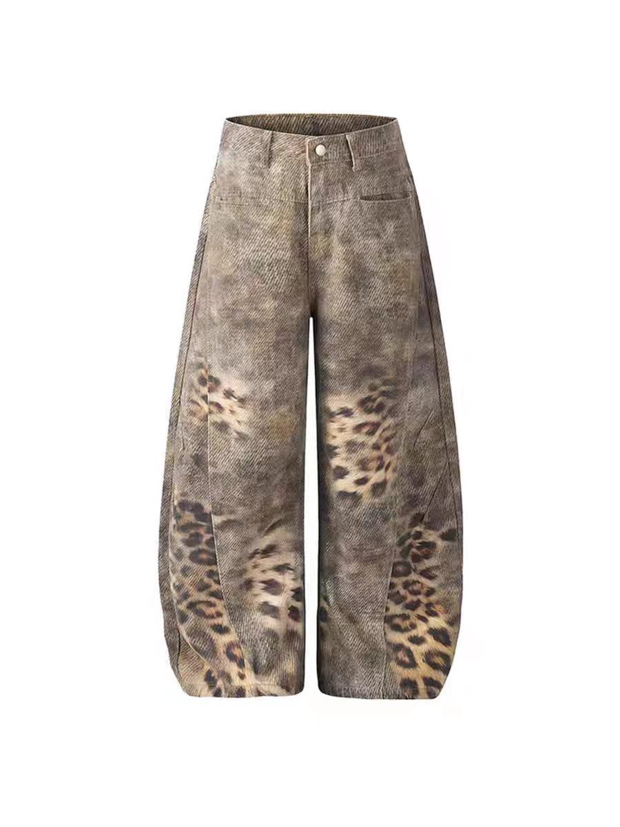 Other Post-apocalyptic-style leopard-print distressed jeans Size US 30 / EU 46 - 1 Thumbnail