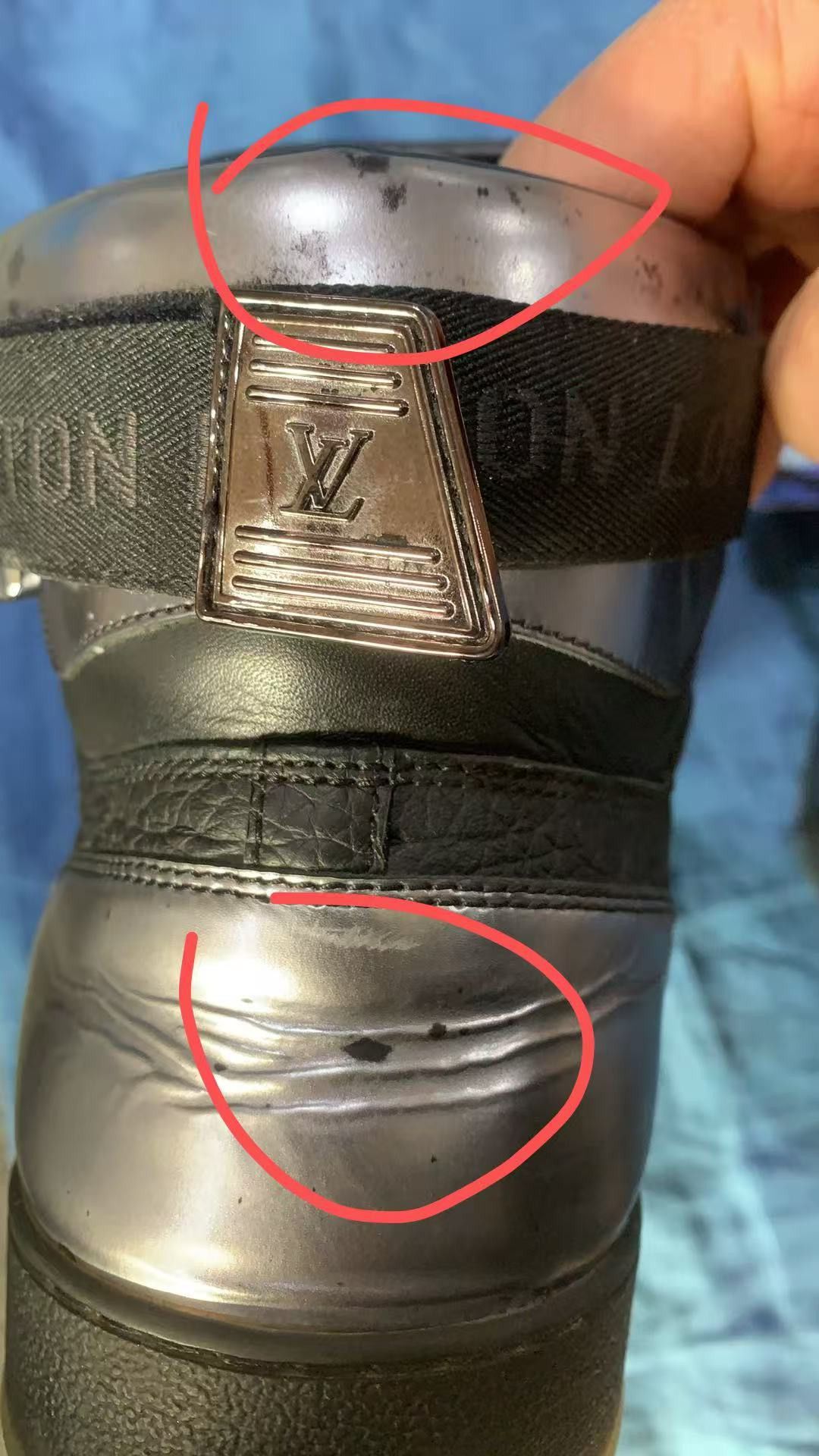 Louis Vuitton Louis Vuitton Rivoli High-Top Casual Sneakers in Black 0079 Size US 9.5 / EU 42-43 - 10 Thumbnail