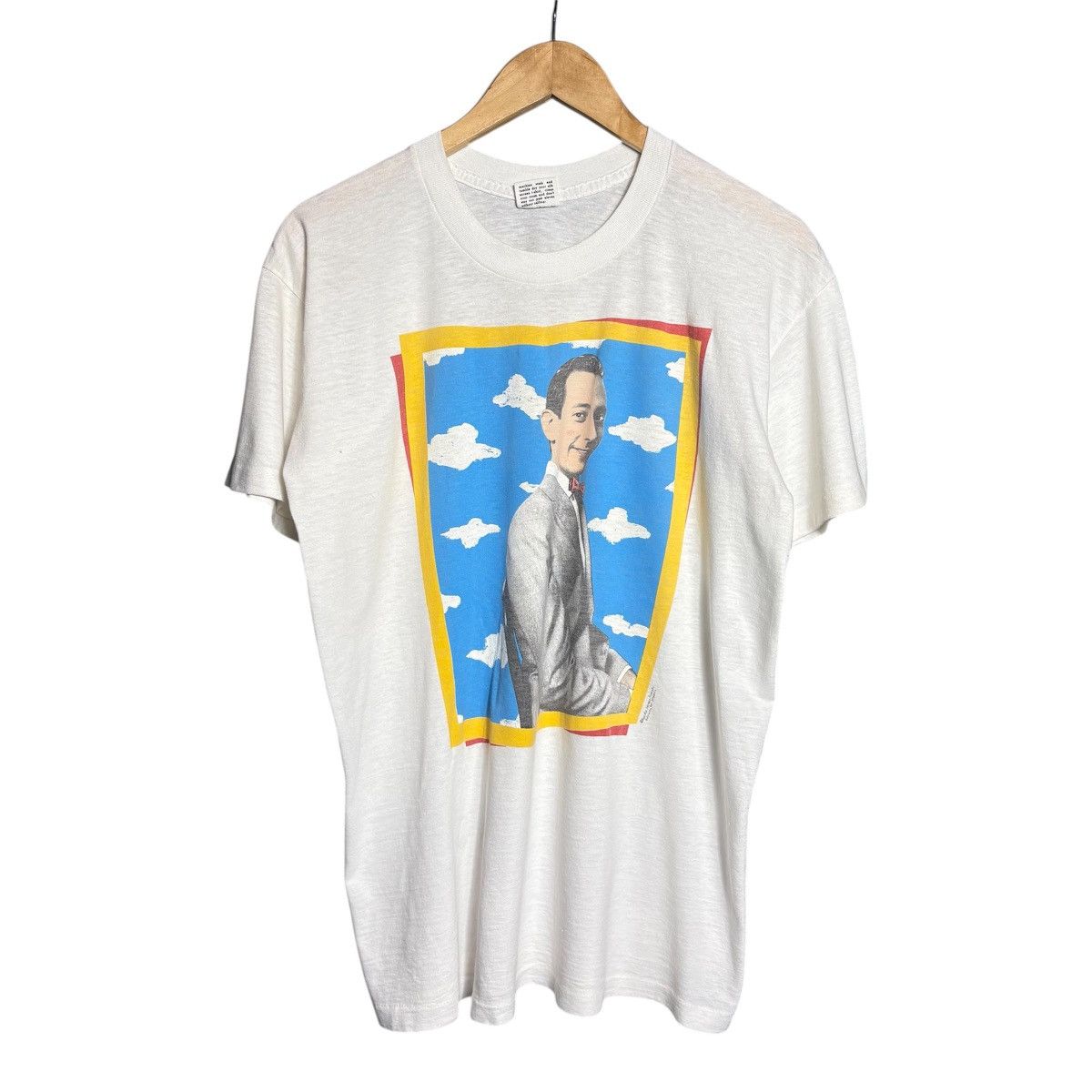 Vintage Vintage 80s Pee Wee Herman T-Shirt Size US L / EU 52-54 / 3 - 1 Thumbnail