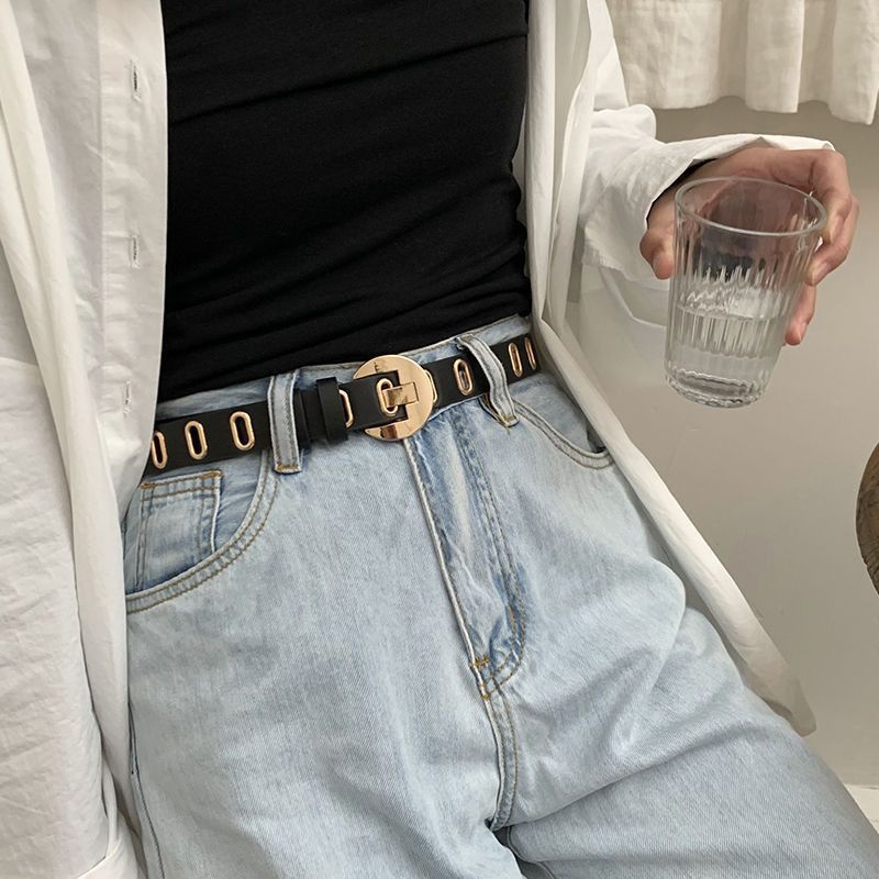 Designer Hip-hop Vintage Belt Riveted Belts Menswear Accessories Size ONE SIZE - 2 Thumbnail