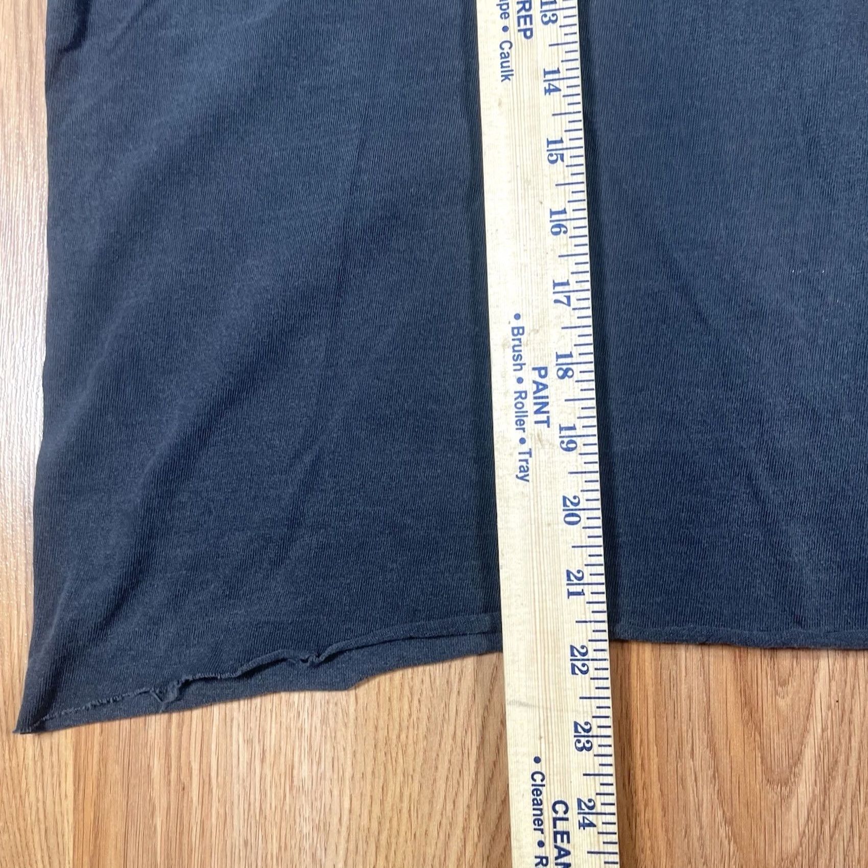 Hanes Hanes Hanes Her Way T-Shirt Women XL Black Short Sleeve Cropped 100% Cotton Made in USA Size XL / US 12-14 / IT 48-50 - 5 Thumbnail