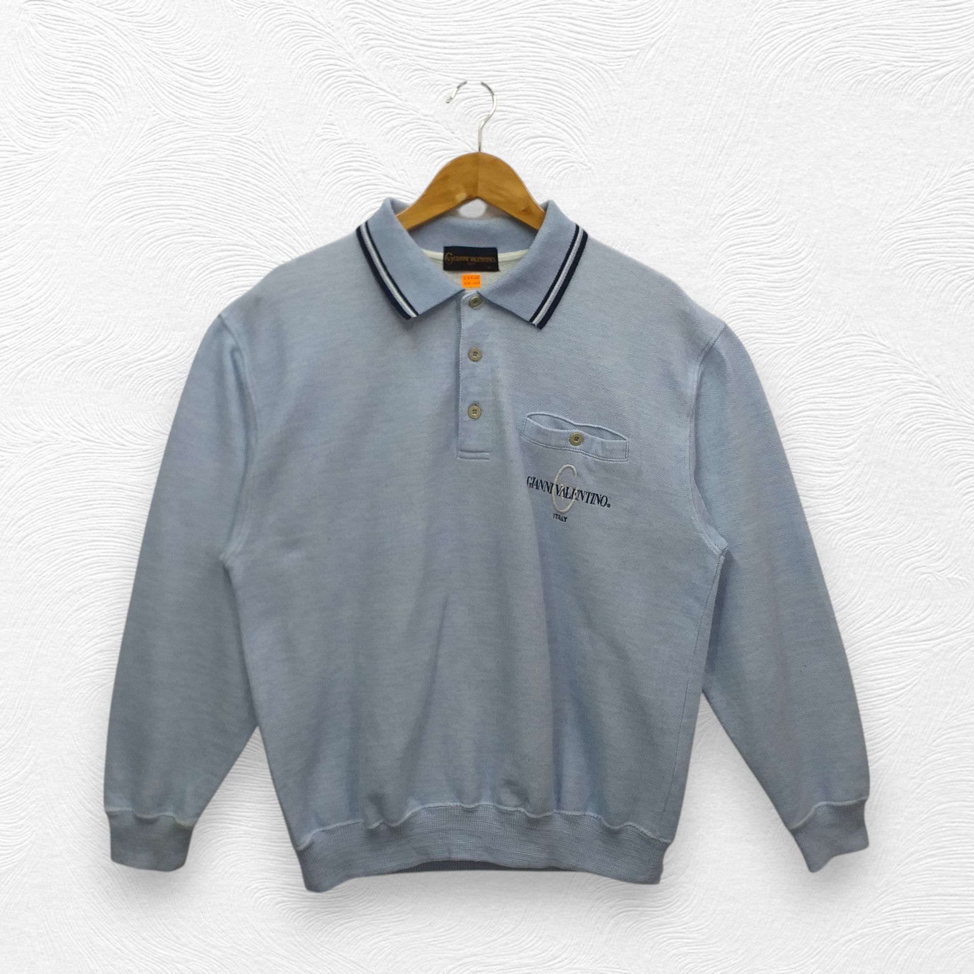 Gianni Valentino Vintage Gianni Valentino Single Pocket Sweatshirt -SW003 Size US M / EU 48-50 / 2 - 1 Thumbnail