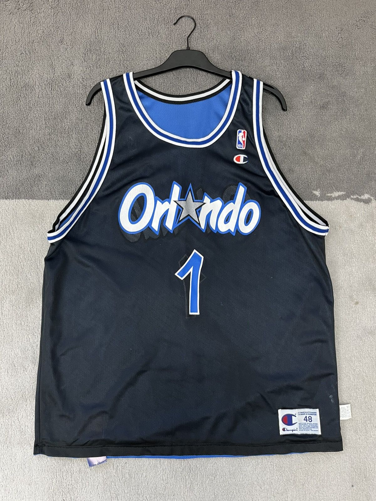 NBA NOS Vintage 90s Orlando Magic Hardaway Reversible Jersey Size US XL / EU 56 / 4 - 9 Thumbnail