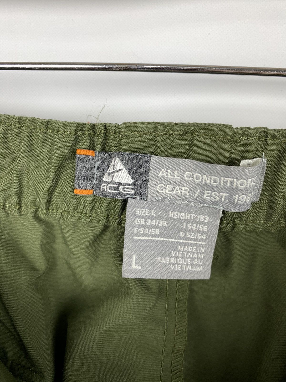 Nike ACG × Vintage Vintage Nike ACG Men Cargo Pants Wide Leg size L Size US 34 / EU 50 - 9 Thumbnail