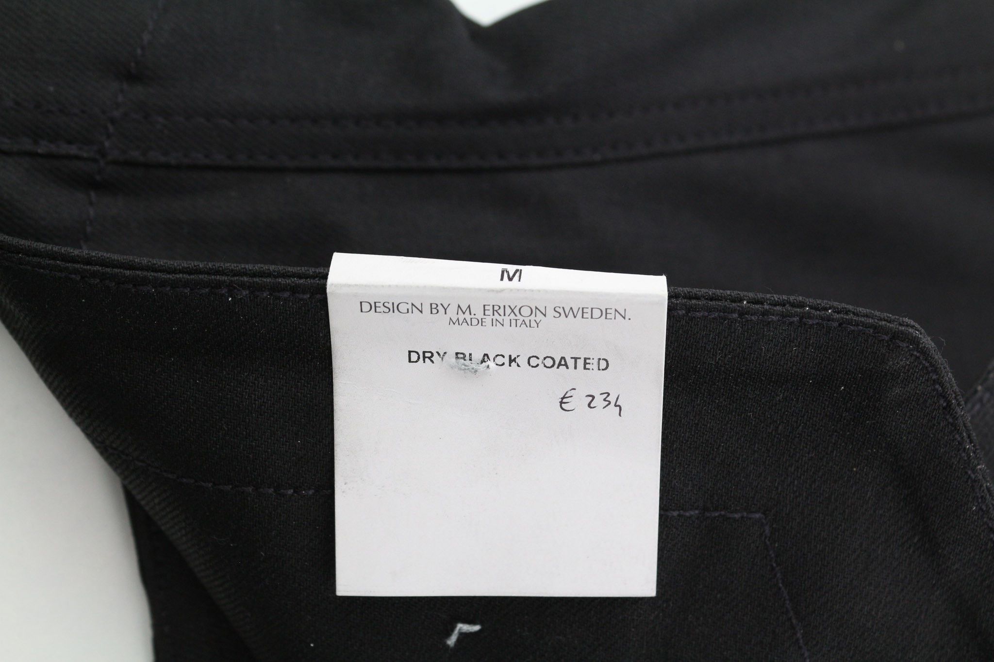 Nudie Jeans PAL M Dry Black Coated Half Belt Logo Vest 80728 Size US M / EU 48-50 / 2 - 6 Thumbnail