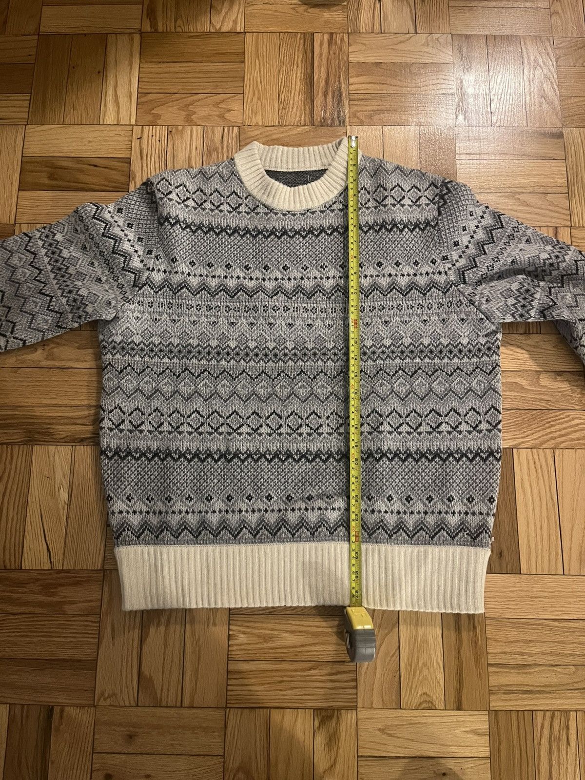 Aime Leon Dore Aime Leon Dore Grey Fair Isle Sweater Size US M / EU 48-50 / 2 - 5 Thumbnail