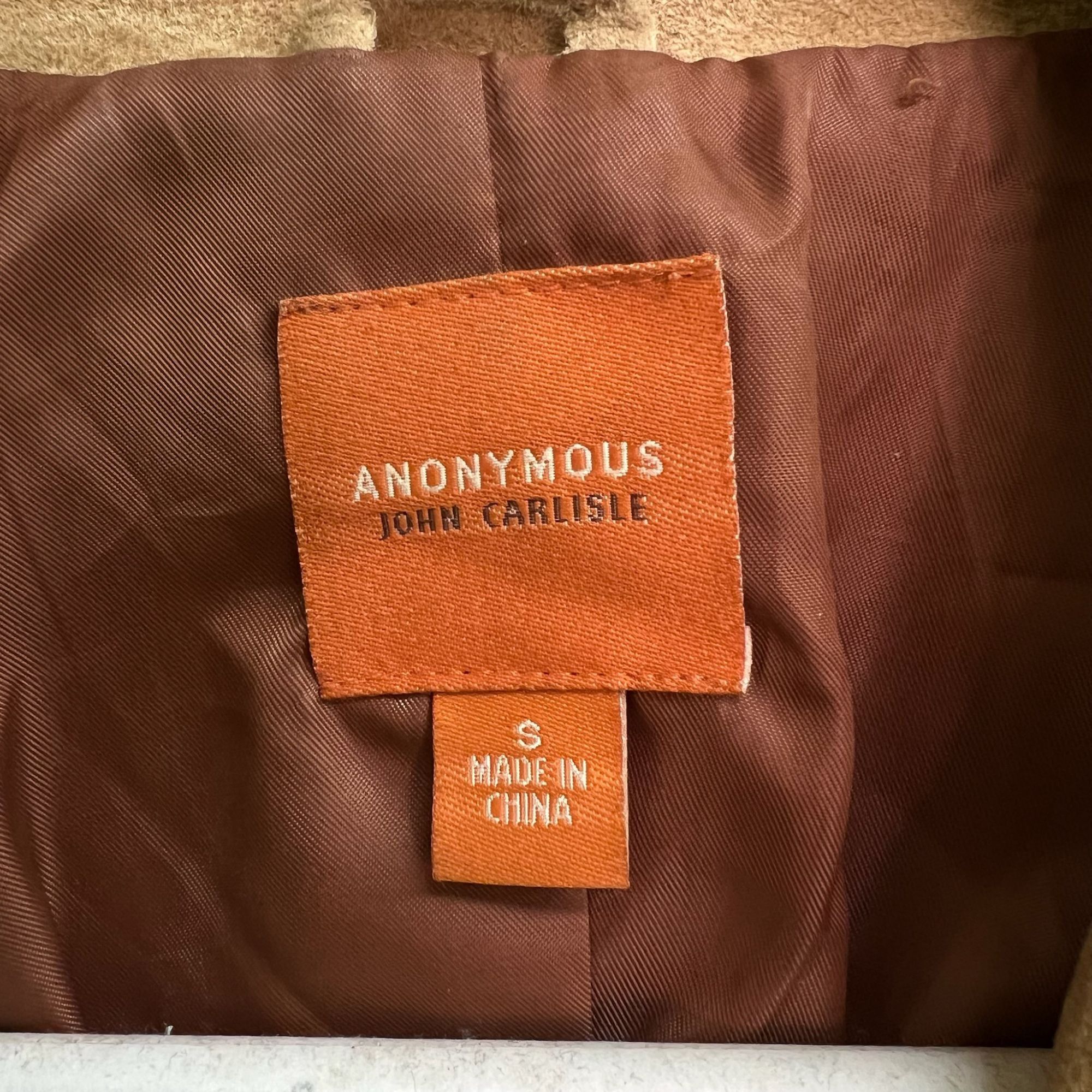 Other Anonymous John Carlisle Tan Suede Button-Up Blazer Jacket Wo Size S / US 4 / IT 40 - 8 Thumbnail