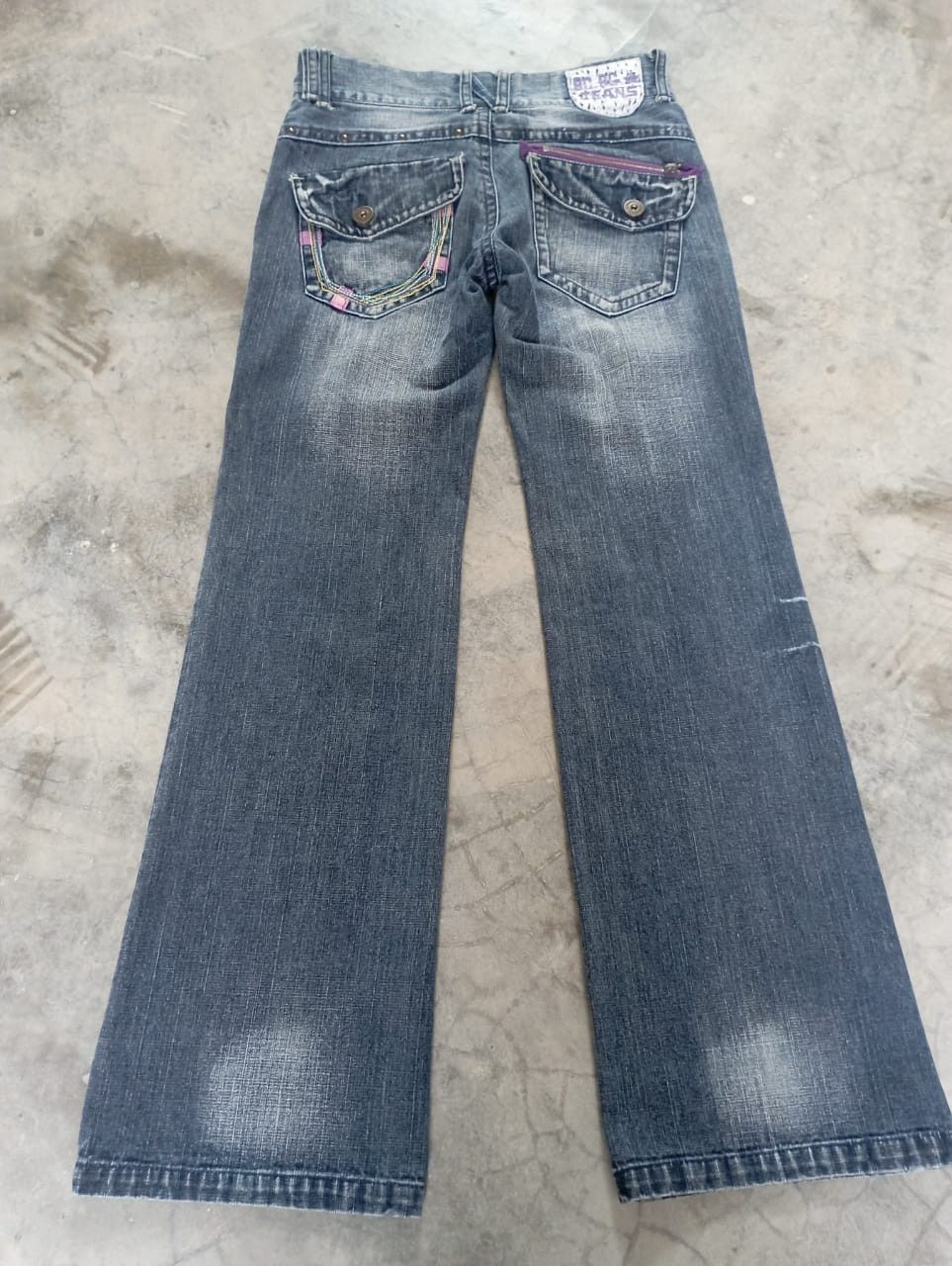 Tornado Mart Super Flare Jeans Black Stone Wash B.C.B.G Bootcut Jeans Size US 28 / EU 44 - 2 Thumbnail