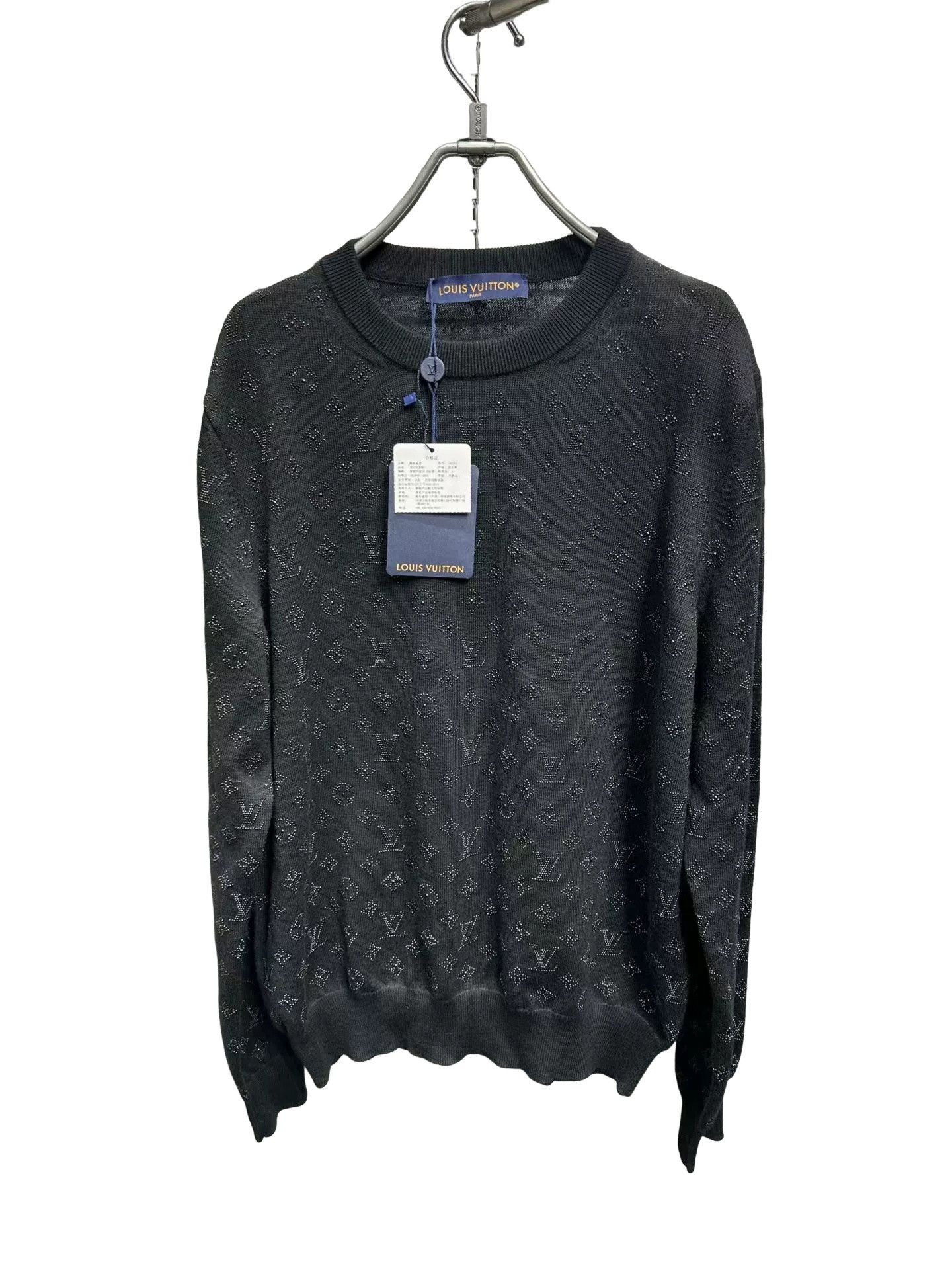 Louis Vuitton Louis Vuitton Monogram Studded Knit Sweater Size M Size US M / EU 48-50 / 2 - 1 Thumbnail