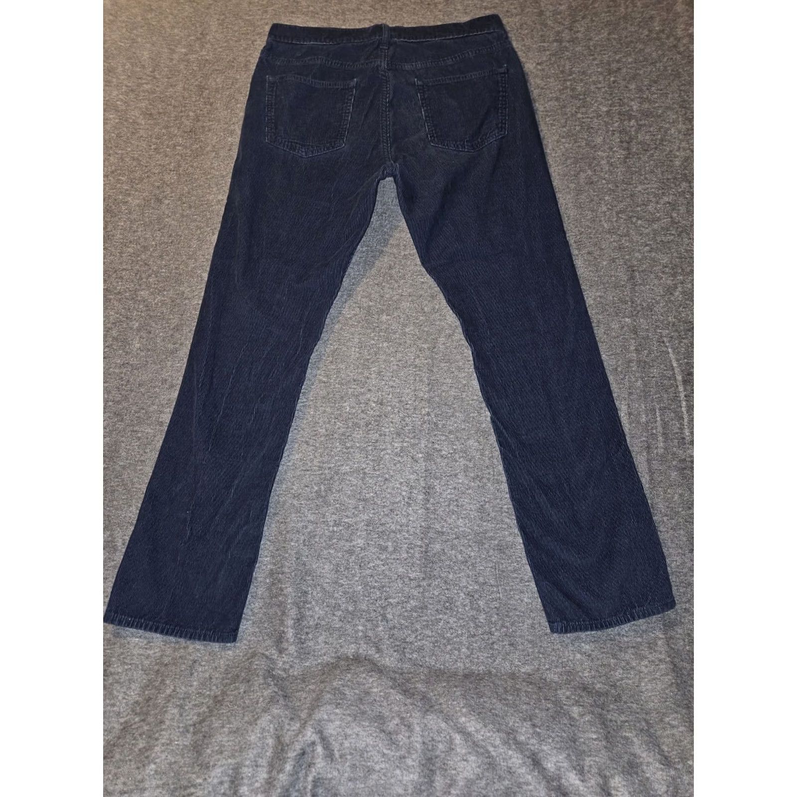 Old Navy Old Navy Corduroy Straight Leg Pants Men 33x32 Blue Low Rise Casual Slim Pockets Students? Size US 33 - 5 Thumbnail