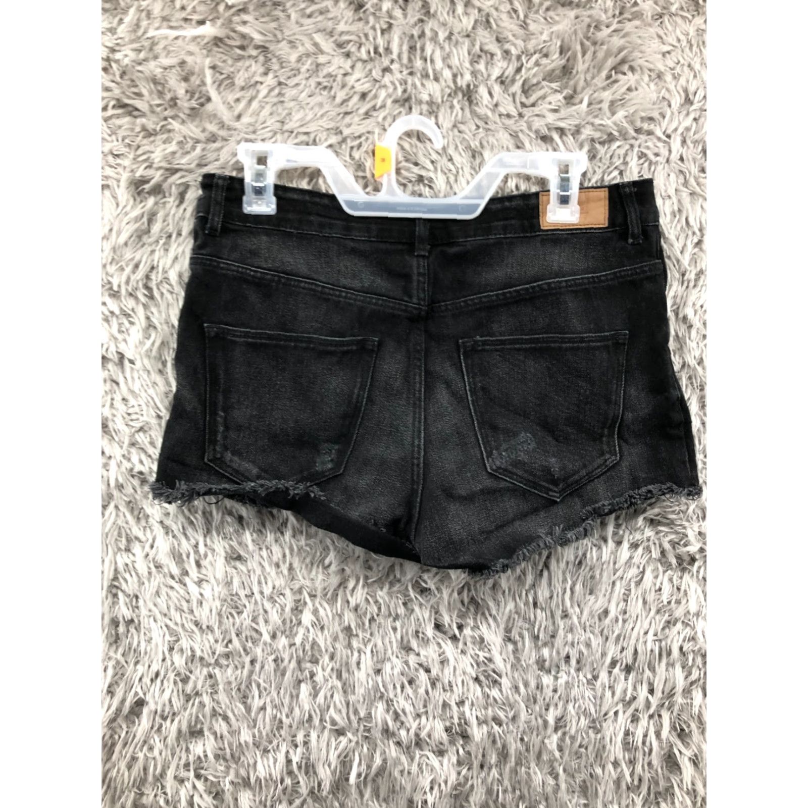 Denime Divided Denim Cut-Off Shorts Womens Size 10 Mid Rise Dark Black Wash Denim Jean Size 32" / US 10 / IT 46 - 4 Thumbnail