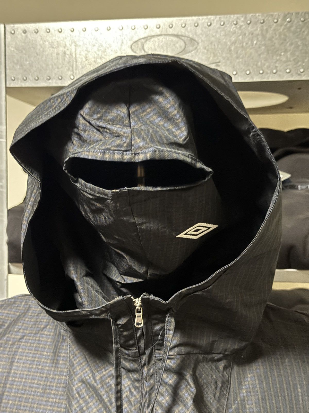 Slam Jam × Umbro DS Slam Jam Umbro Check Masked Anorak Jacket Navy Size US L / EU 52-54 / 3 - 10 Thumbnail