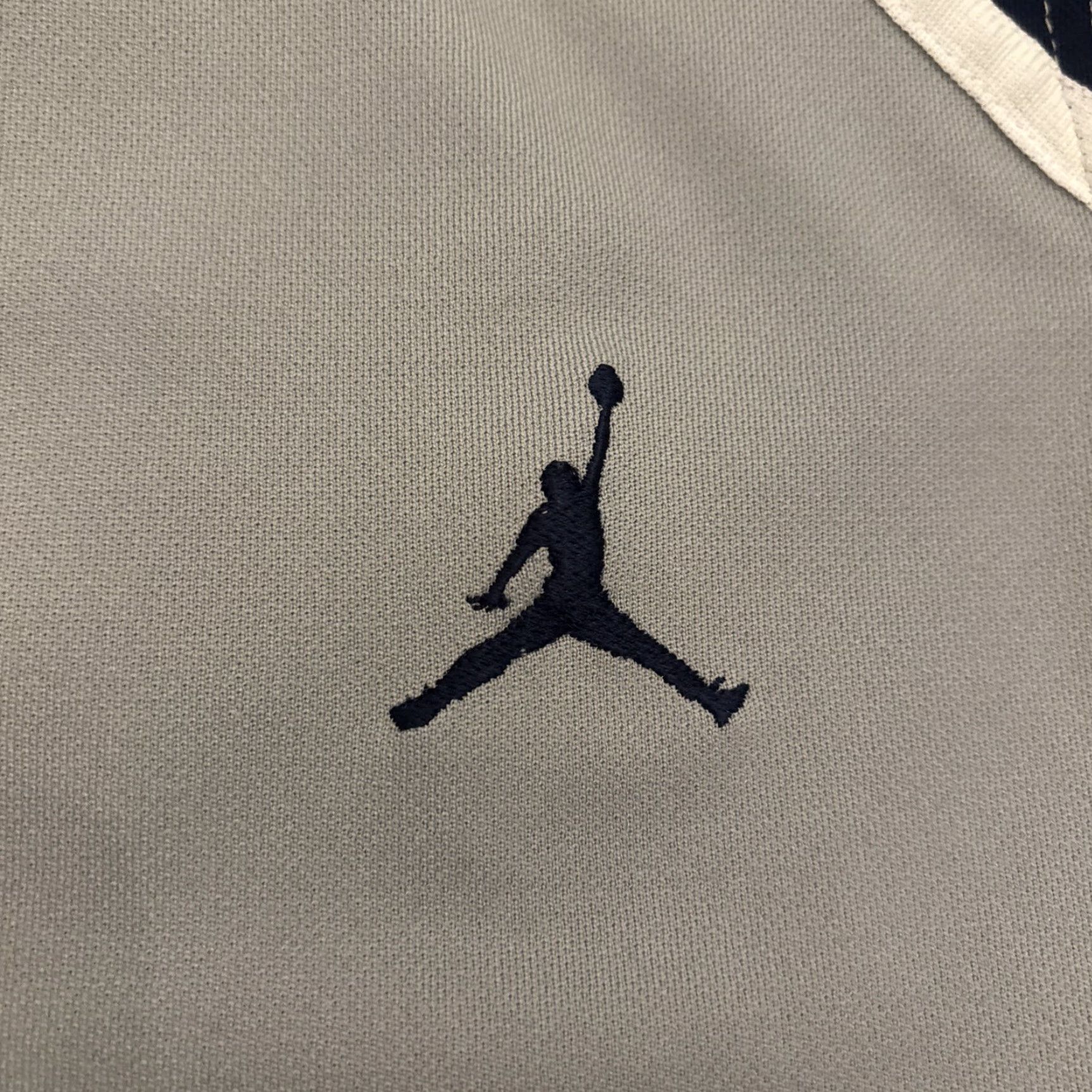 Jordan Brand VINTAGE Jumpman AIR JORDAN 17 Jersey Shirt Men L Gray Blue Button Up Basketball Jersey 90s Mens Size US L / EU 52-54 / 3 - 4 Thumbnail