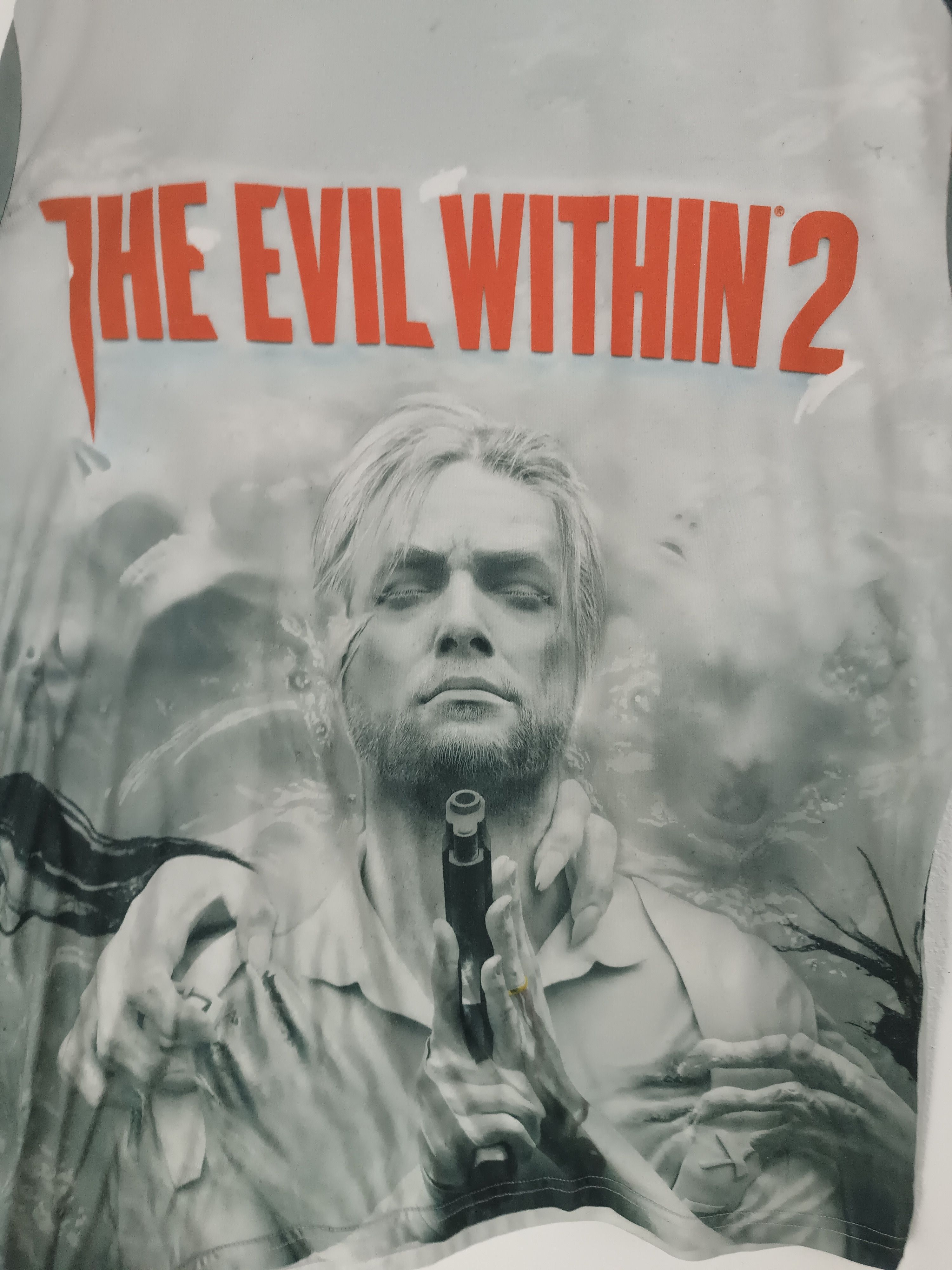 Playstation THE EVIL WITHIN 2 GAME PROMO TS elden ring halo call of duty Size US M / EU 48-50 / 2 - 8 Thumbnail
