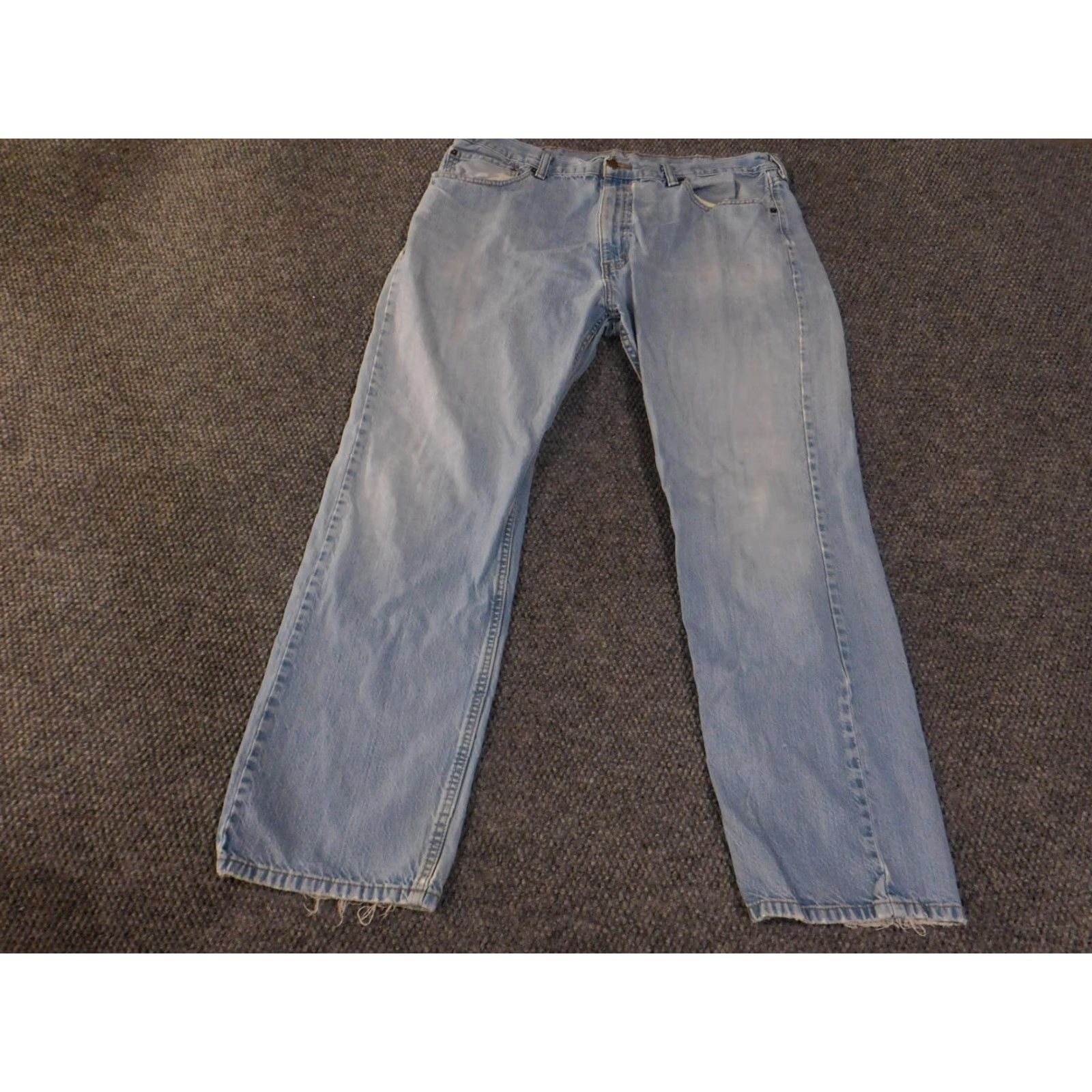 Levi's VINTAGE Levi's 505 Jeans Mens 40x30 Blue Denim Straight Fit Distressed Pants Relaxed 40 30 Inseam Zip Fly Size US 40 / EU 56 - 2 Thumbnail