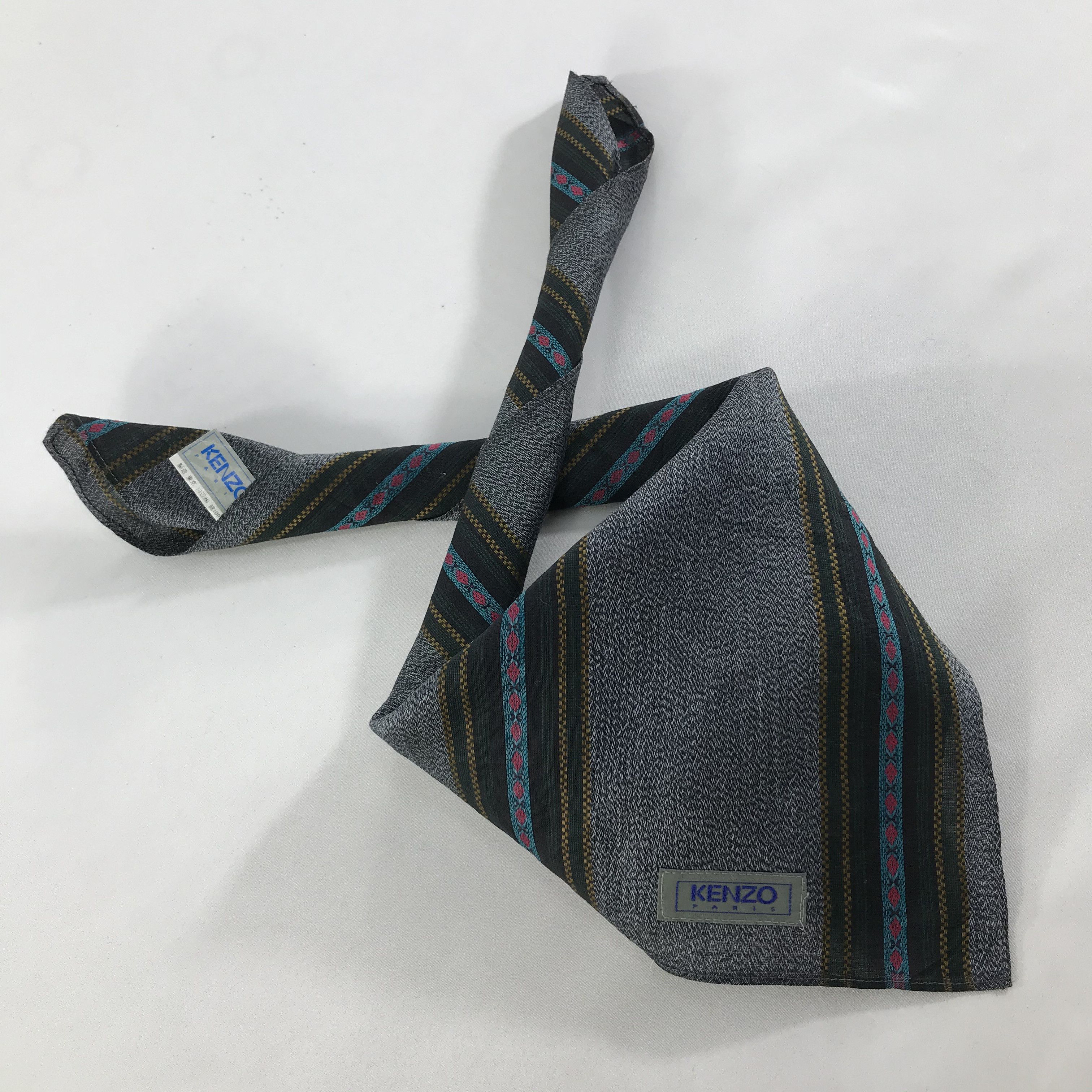 Kenzo × Vintage Kenzo Bandana / Handkerchief / Neckerchief - S1535 Size ONE SIZE - 4 Thumbnail