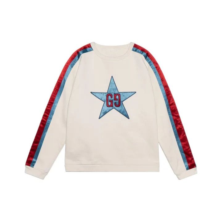 Gucci Gucci Logo Star Pullover Sweatshirt for Men Size US M / EU 48-50 / 2 - 1 Thumbnail