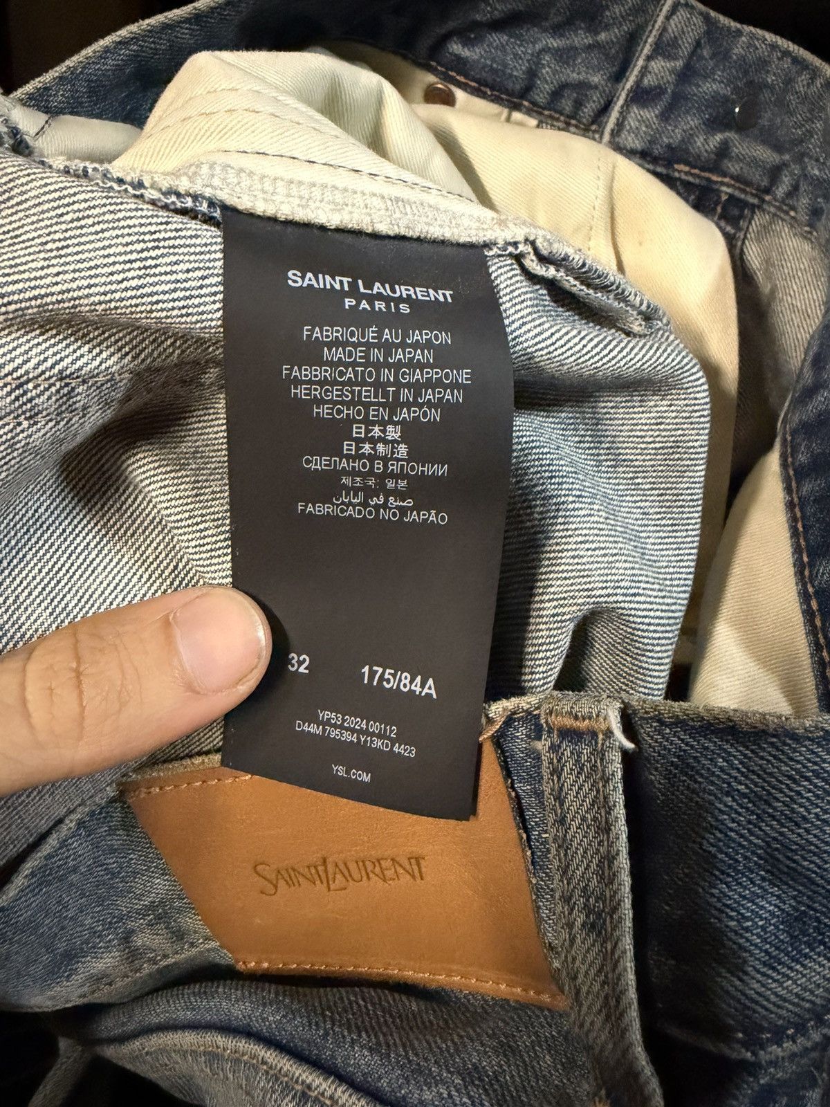Saint Laurent Paris Saint Laurent Blue Loose Jeans Made in Japan Size US 32 / EU 48 - 7 Thumbnail