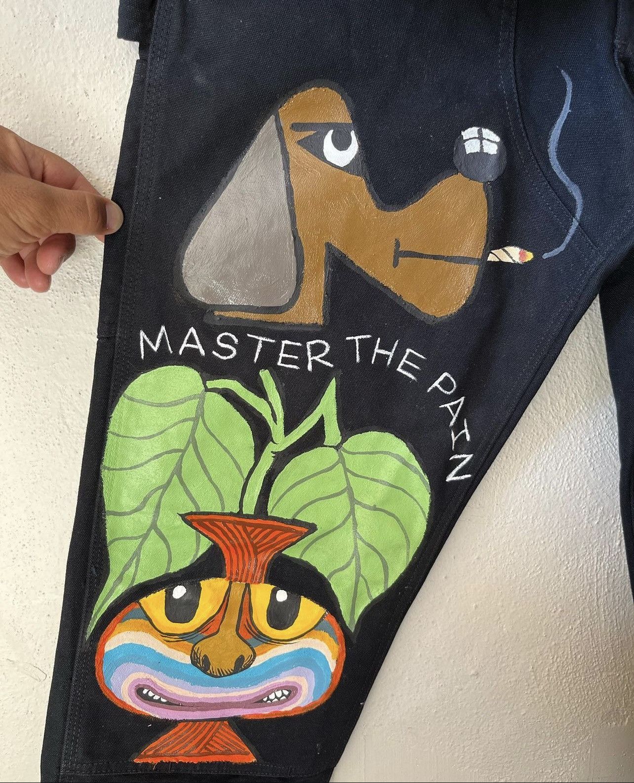 Hand Painted Custom Canvas Carhartt Overalls