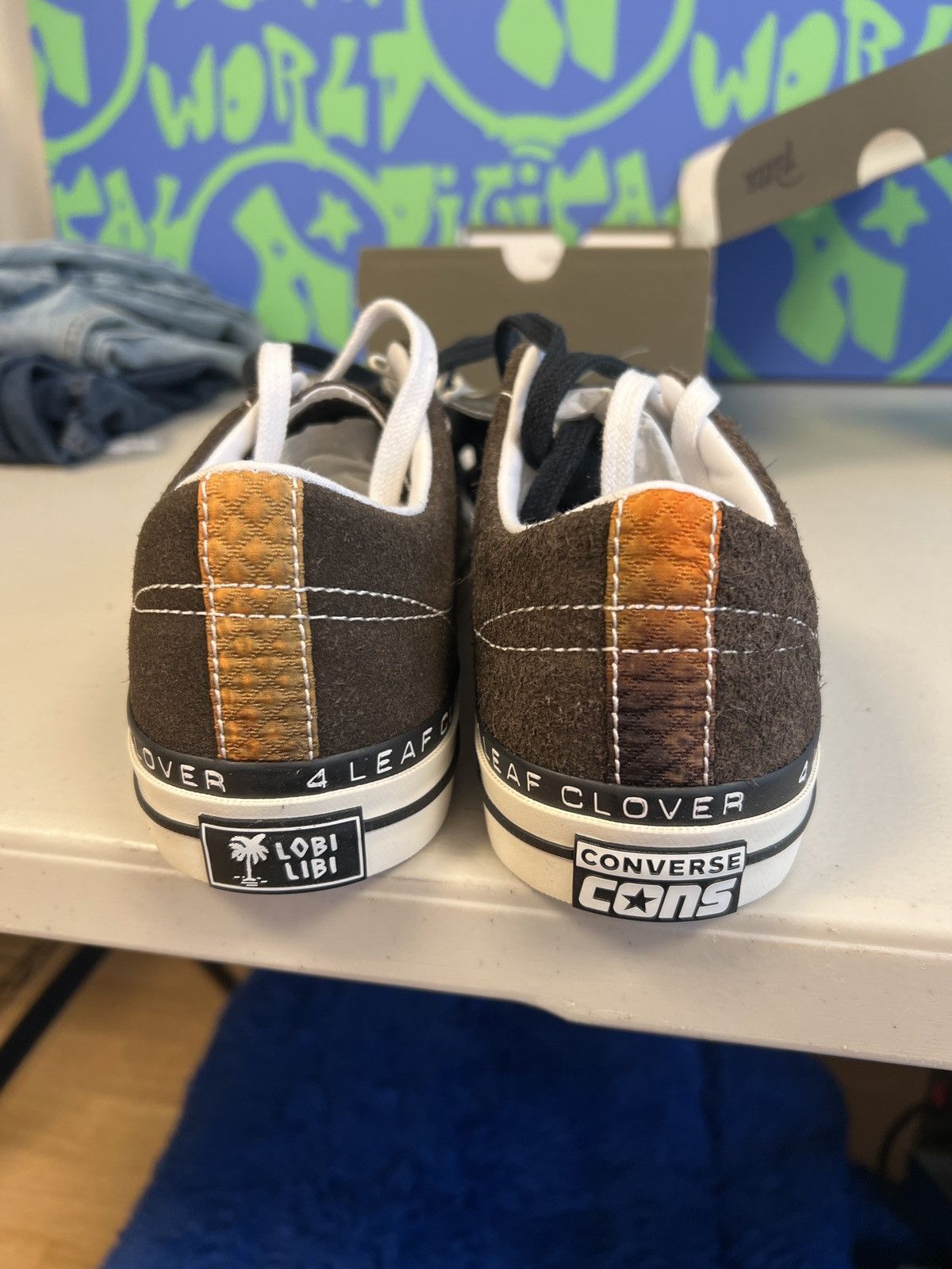 Converse 4 leaf clover converse one star Patta Size US 9.5 / EU 42-43 - 6 Thumbnail