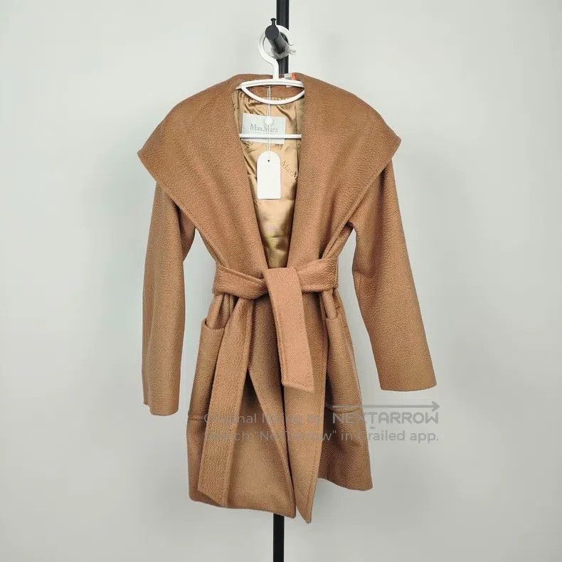 Max Mara Max Mara Cashmere Coat Brown Size XXS / US 00 / IT 34 - 1 Thumbnail
