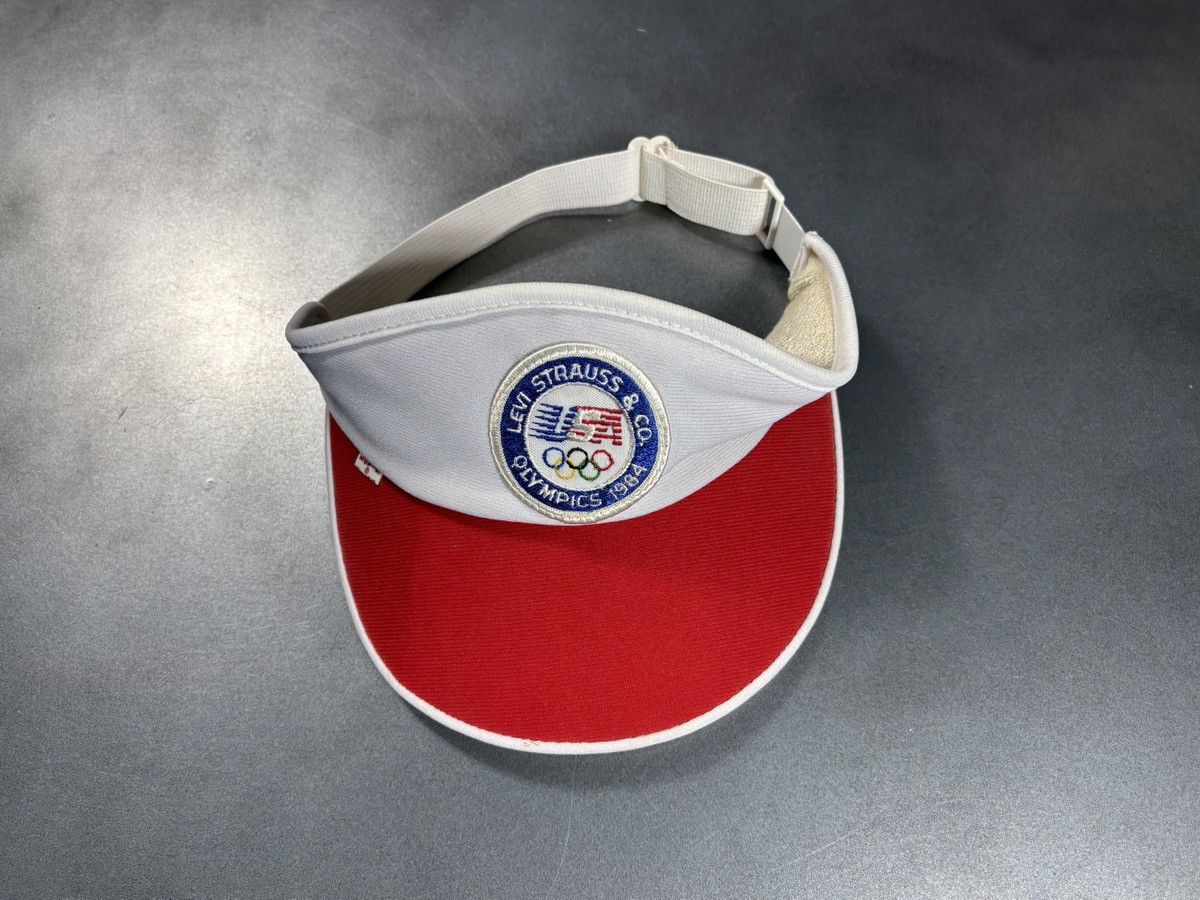 Levi's Levi's 1984 Olympics Visor 1980s Vintage Levis Hat Sport Cap Size ONE SIZE - 23 Thumbnail