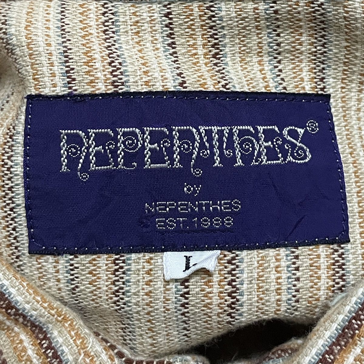 Japanese Brand Rare Vintage Japanese Brand Nepenthes Pullover Shirt 1990s Size US L / EU 52-54 / 3 - 8 Thumbnail