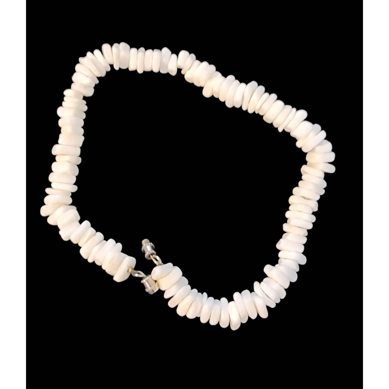 Other 7-9mm Puka Shell anklet white Cut Chip 9" Size ONE SIZE - 3 Thumbnail