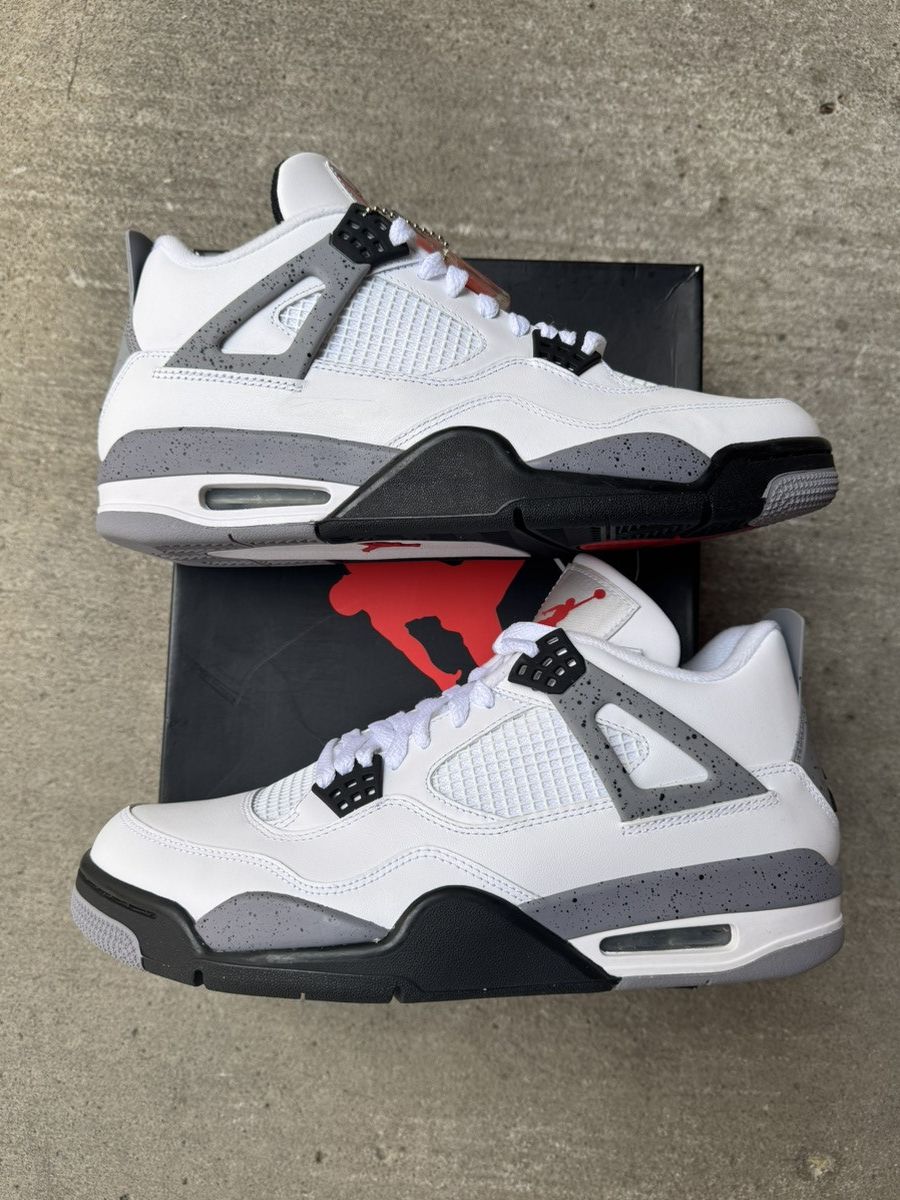 Jordan Brand * FACTORY ERROR * JORDAN 4 RETRO WHITE CEMENT 2012 SIZE 10.5 Size US 10.5 / EU 43-44 - 2 Thumbnail