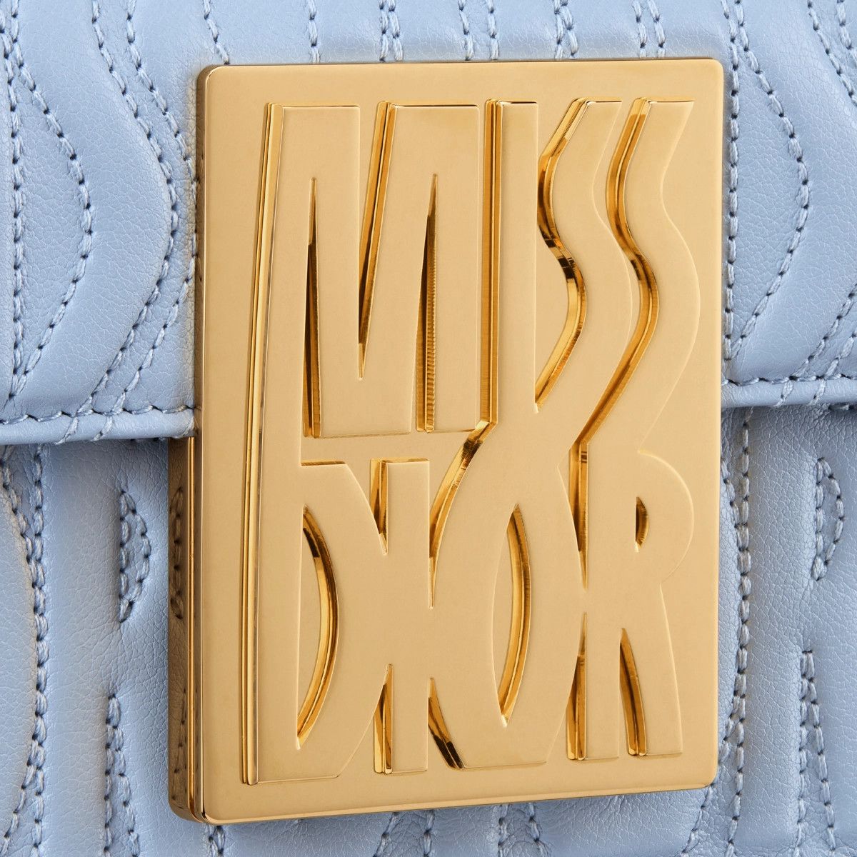 Dior o1bcso1str0226 Size:OS/Miss Dior Flap Bag in Pale Blue Size ONE SIZE - 6 Thumbnail