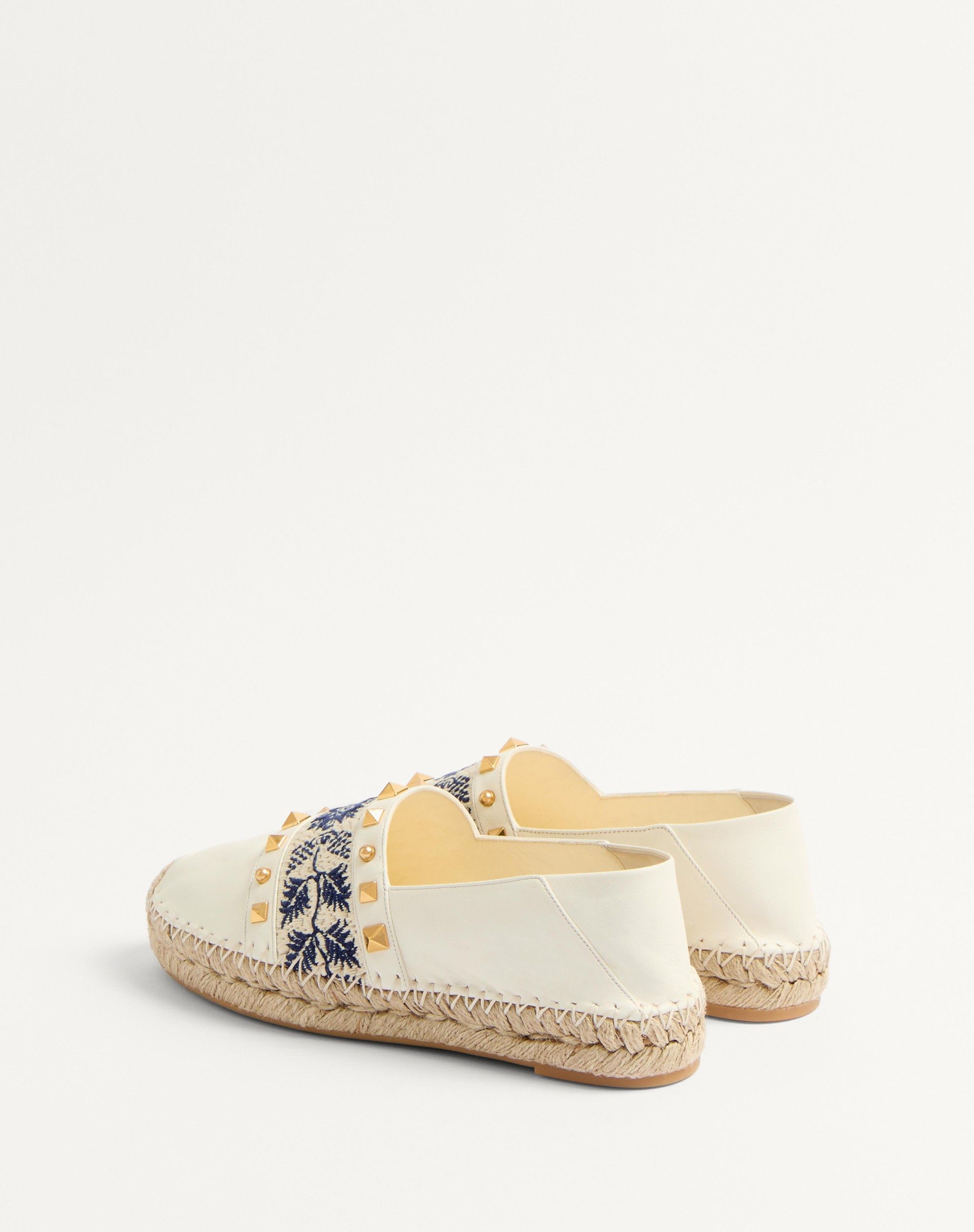 Valentino os11x0126 Espadrilles in Nappa With Embroidered Multicolor Size US 9 / IT 39 - 4 Thumbnail