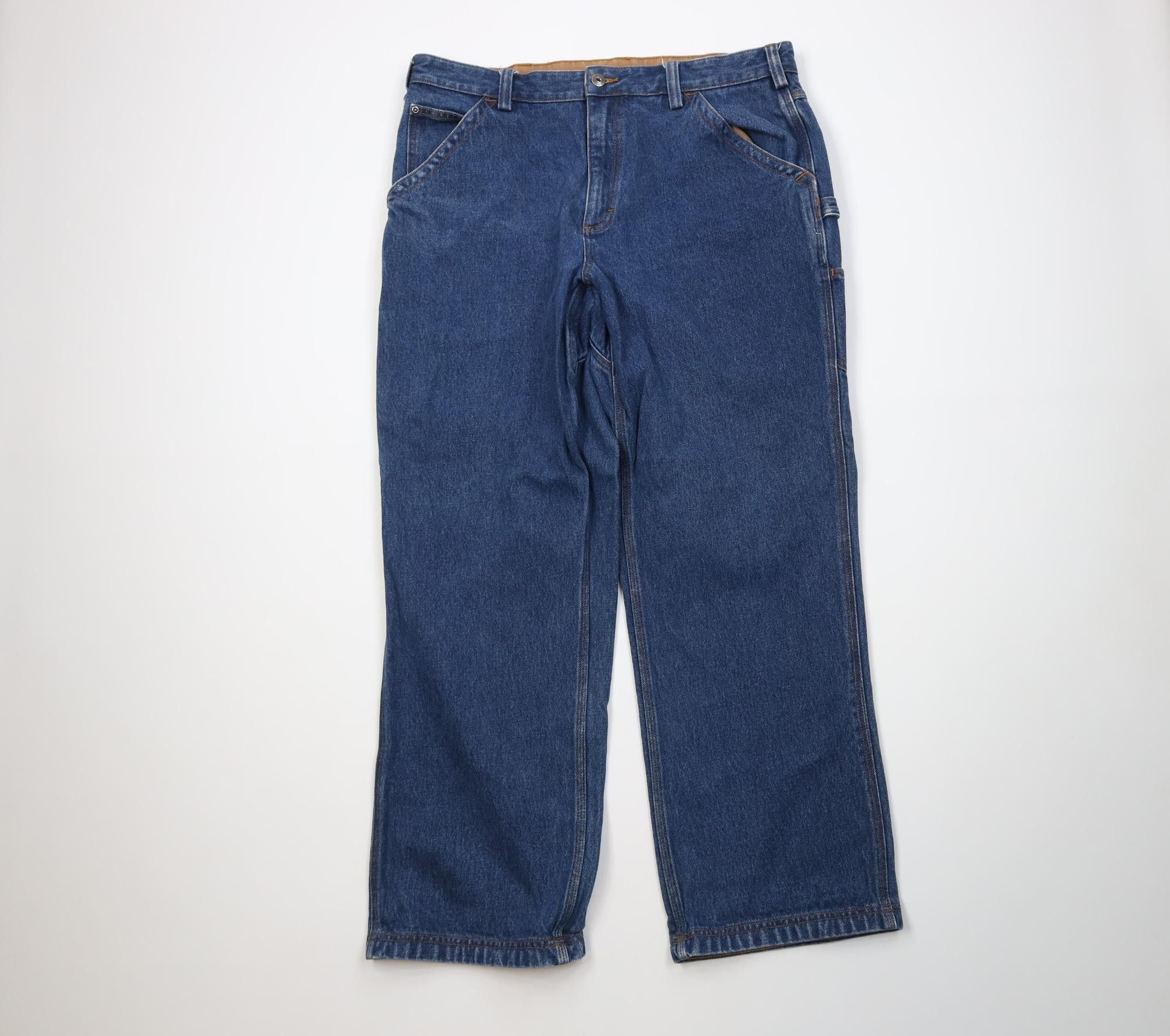 Duluth Trading Company Duluth Trading Co Gusseted Wide Leg Denim Jeans Cotton Size US 38 / EU 54 - 1 Thumbnail