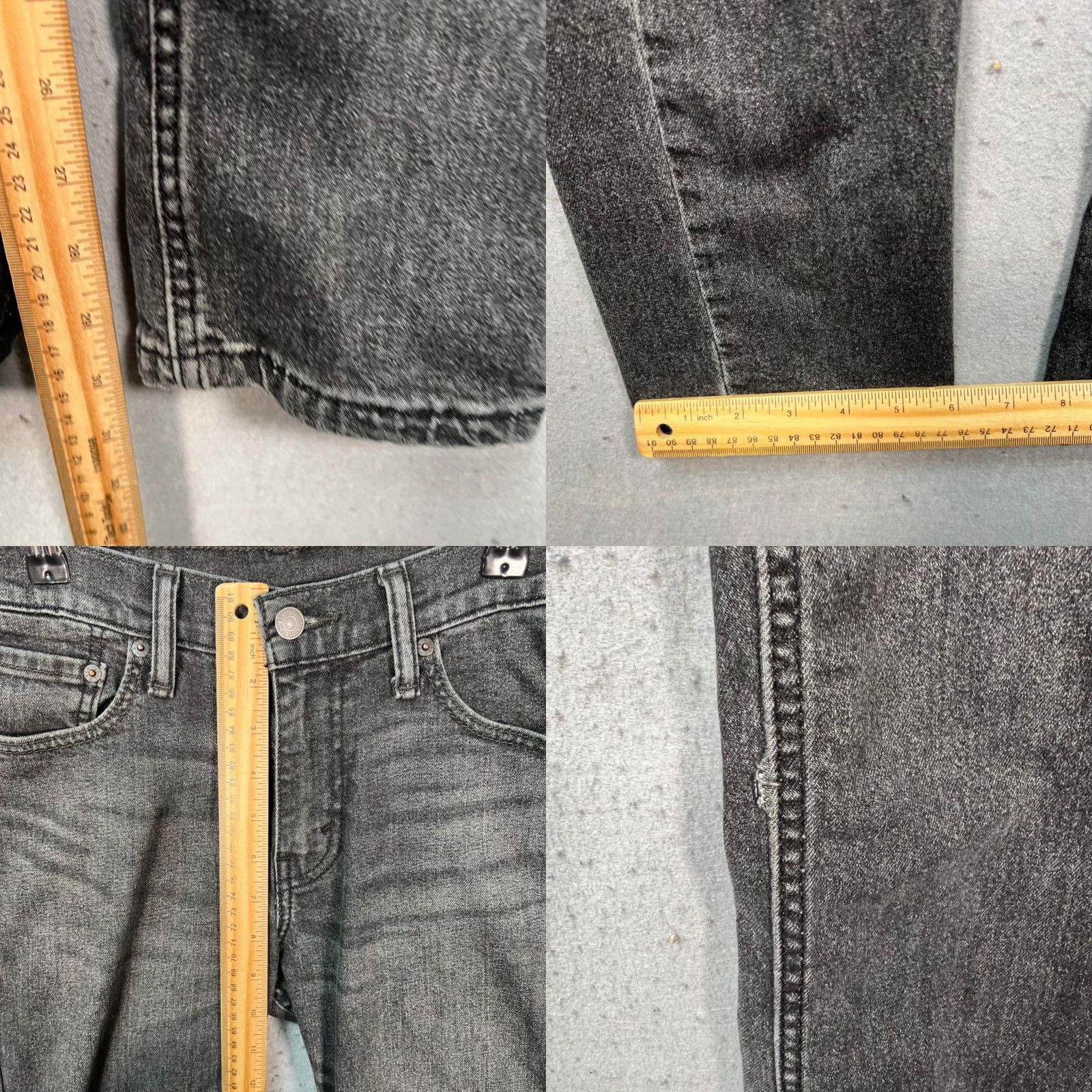 Levi's Levi's 511 Jeans Slim Denim 29x32 MEns Black 5-Pocket Tapered Leg Stretch Regular Inseam 32 Mens Jeans Size US 29 - 8 Thumbnail