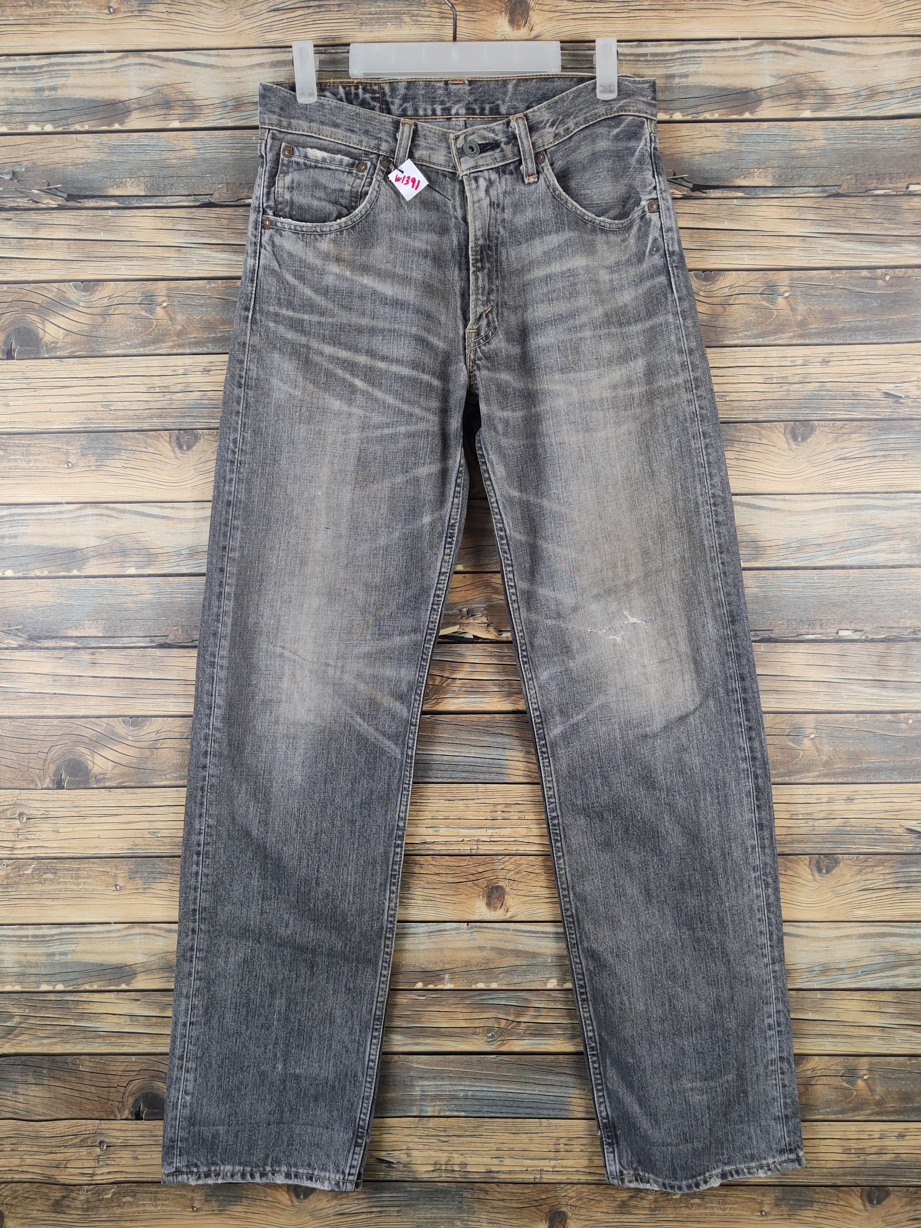 Levi's 503 Levi's Black Faded Distressed Ripped Jeans #W1391 Size US 29 - 1 Thumbnail