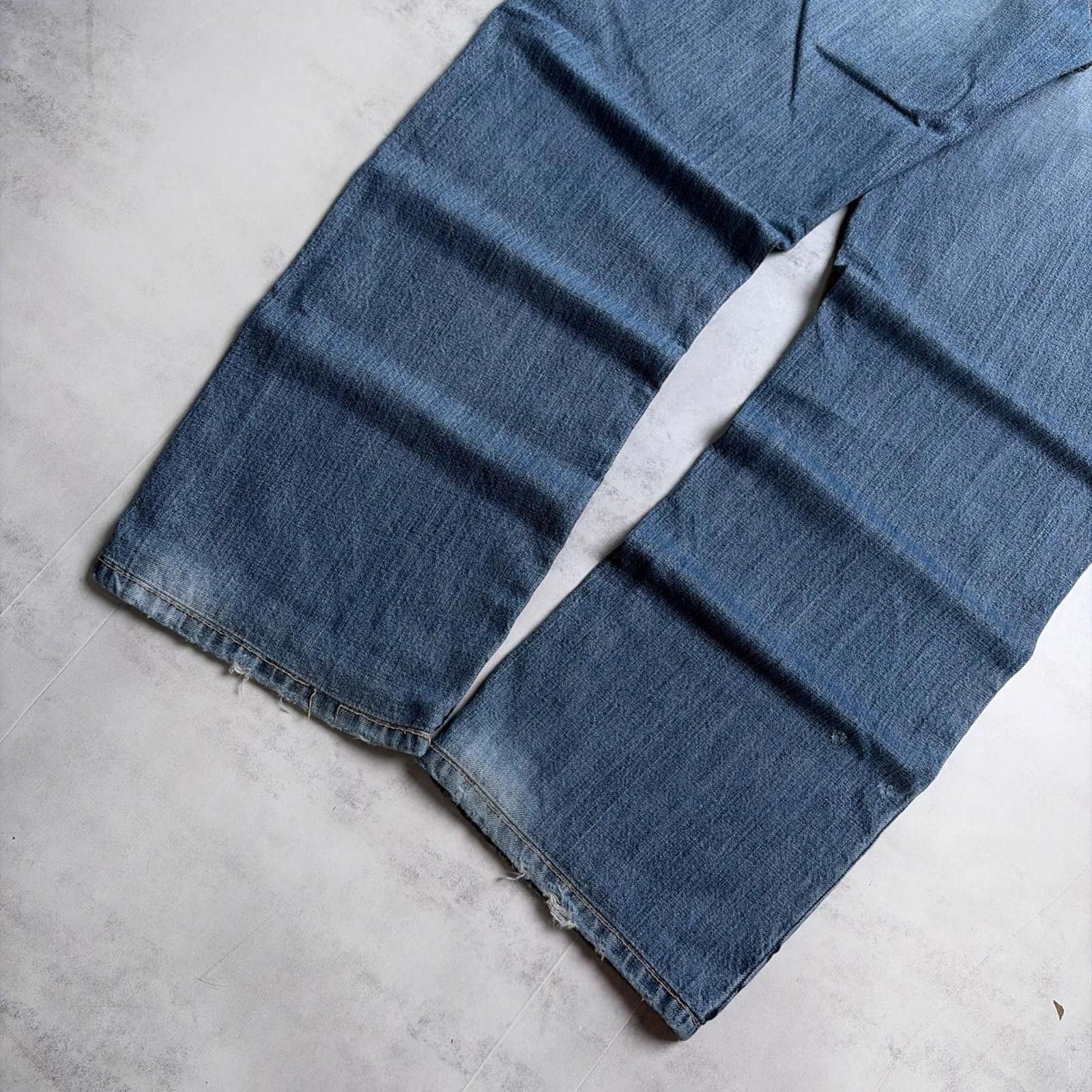 Express Y2K Light Wash Express Grunge Distressed Baggy Denim Jeans Size US 32 / EU 48 - 4 Thumbnail